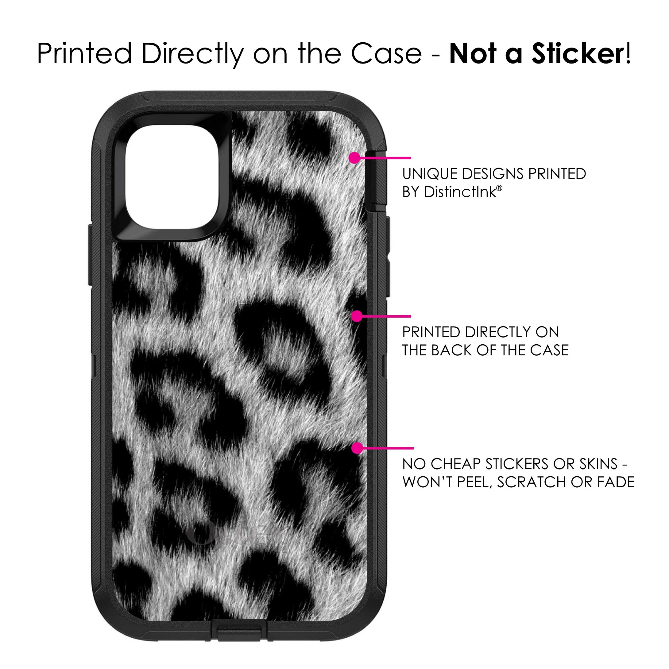 DistinctInk iPhone 11 Pro MAX Case (6.5 Inch) - Premium Snow Leopard Print Protective Cover | Durable Replacement for OtterBox Defender | Perfect for Outdoor Adventures & Daily Protection