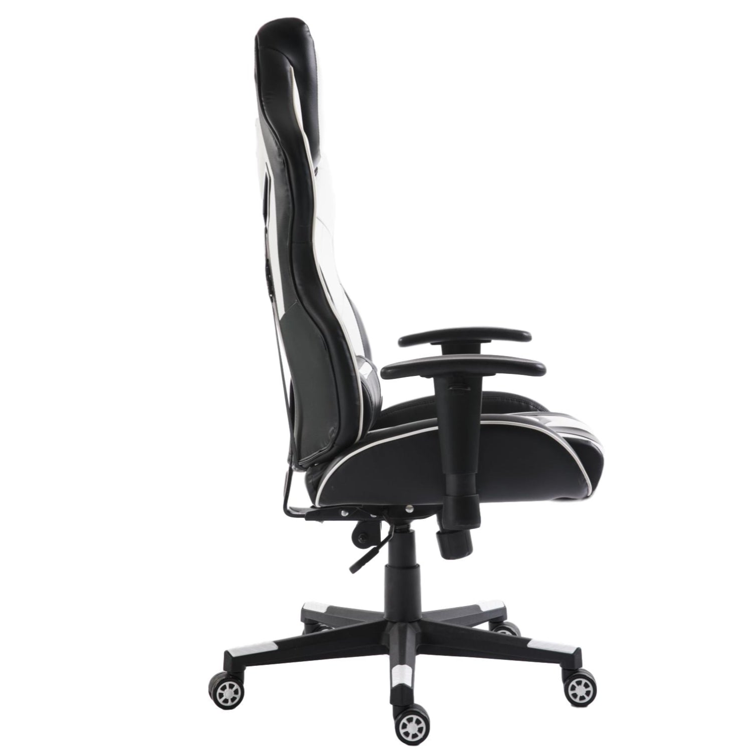 PRO X Series 0052 Ergonomic Gaming Chair - Black & White - High Back Racing Style with Lumbar Support for PC, Office, and Esports Gamers