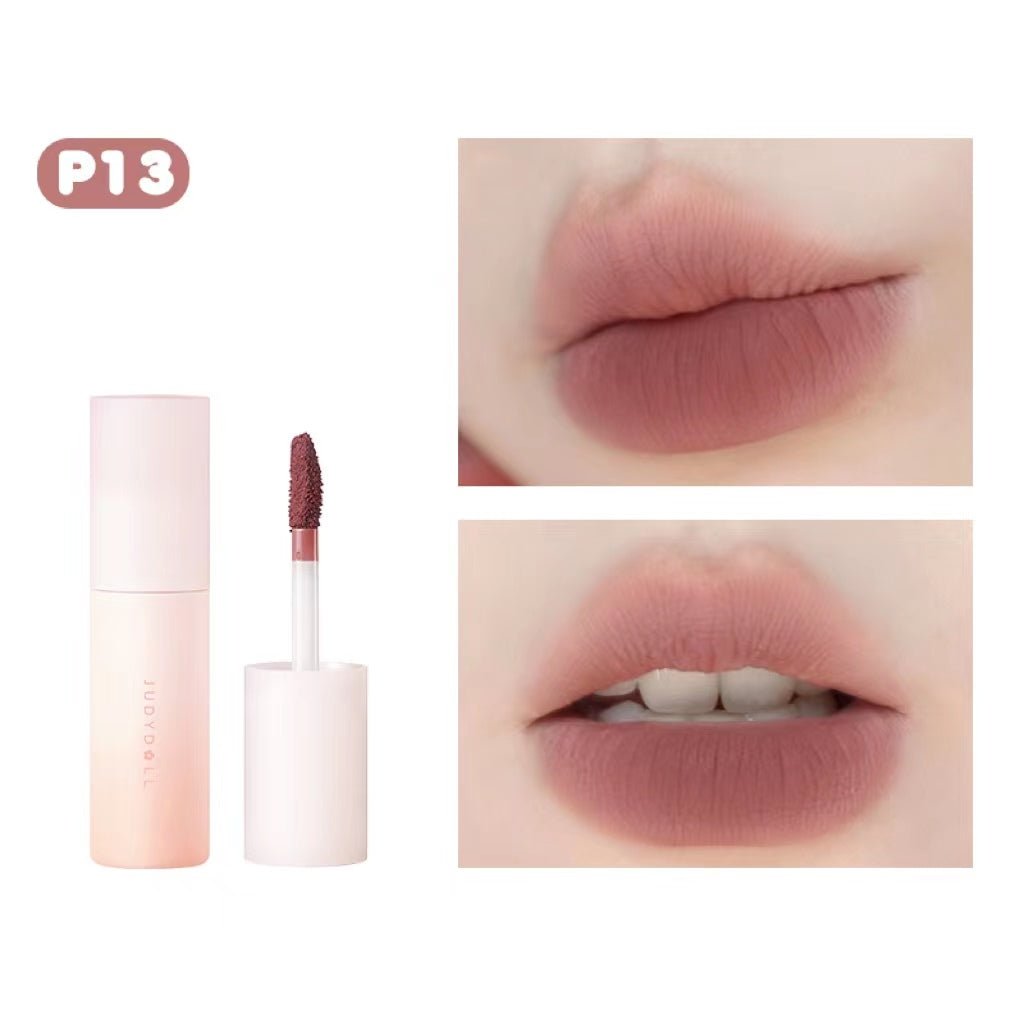 JUDYDOLL POP MART CO Brand Lip Mud - Moisturizing Matte Liquid Lipstick, Long Lasting Non-Stick Cup, Vegan & Cruelty Free - Perfect for Daily Wear, Parties and Special Occasions