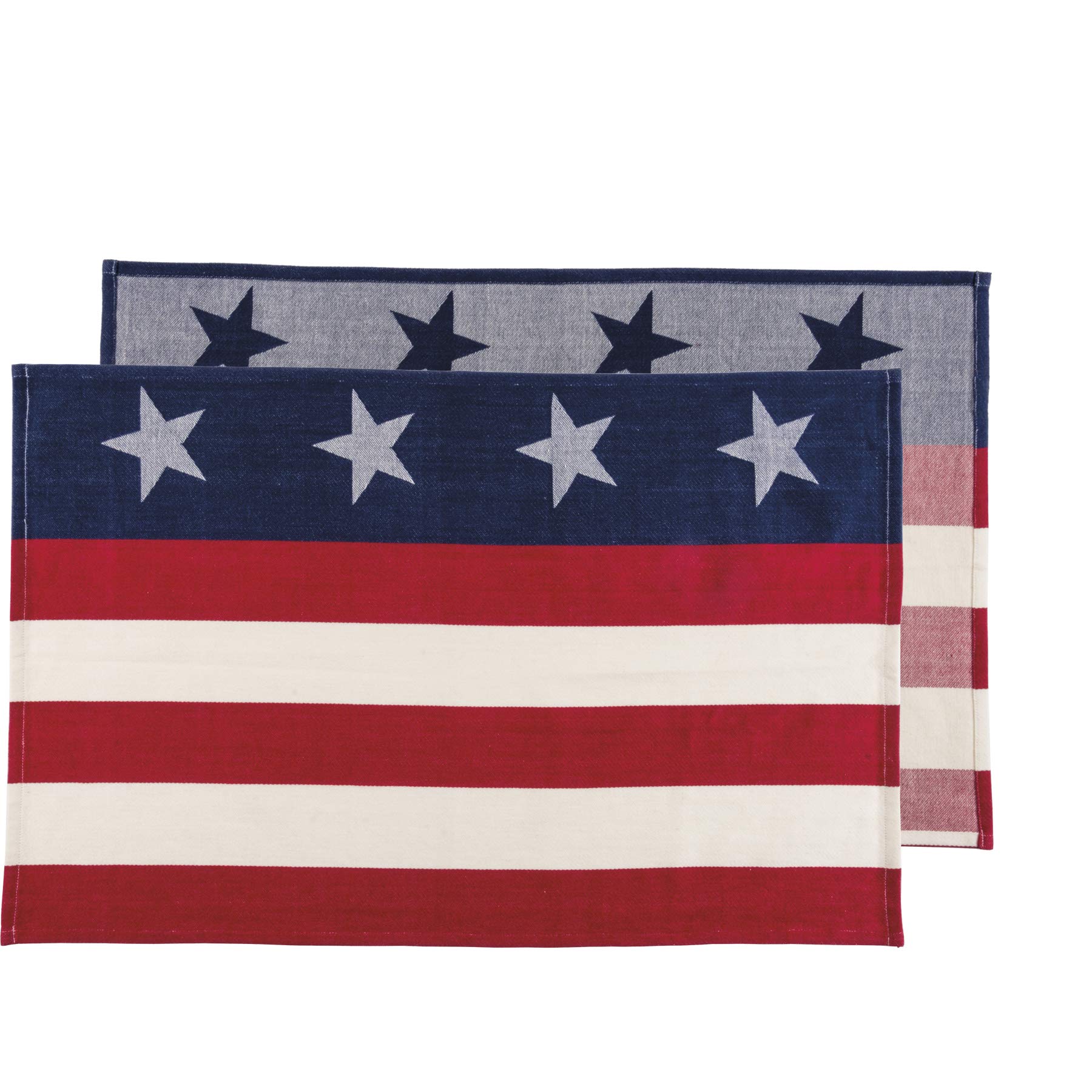 Primitives by Kathy Patriotic Red White & Blue Dish Towel - Soft & Absorbent Kitchen Towel for Drying Dishes, Cleaning, and Decor - Perfect for Farmhouse, Country, or Vintage Style Homes