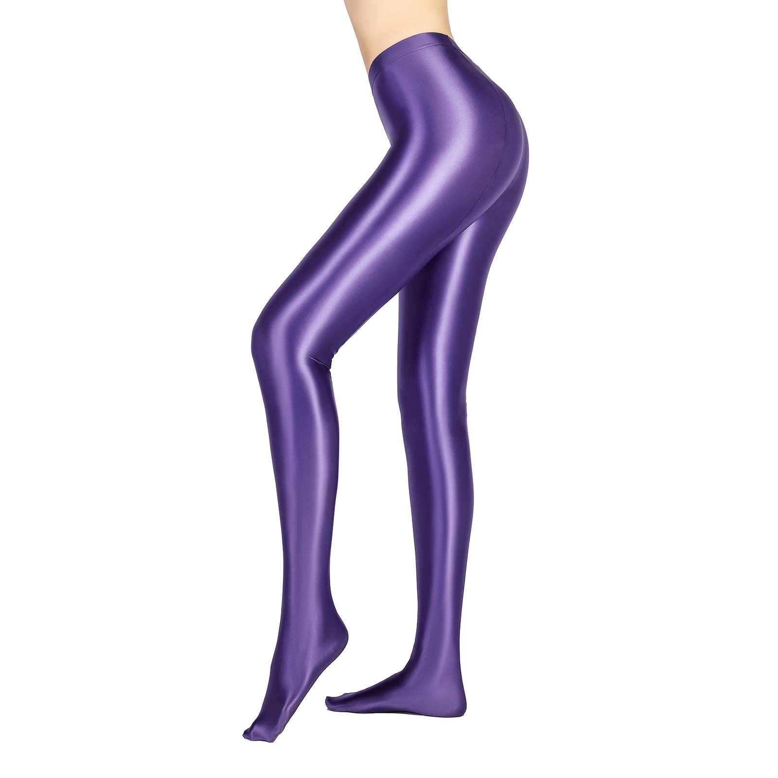 Glossy Opaque Pantyhose - Shiny High Waist Tights for Women | Sexy Stockings & Yoga Pants | Workout Leggings for Fitness, Training & Sports | Perfect for Gym, Dance & Everyday Wear