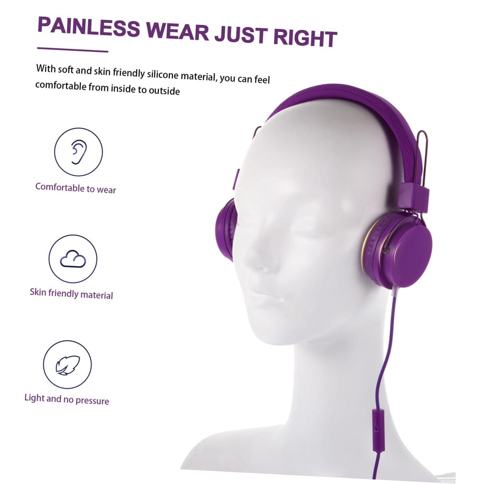 HOMSFOU Ergonomic Gaming Headset for PC & Movies - Comfort & Immersion