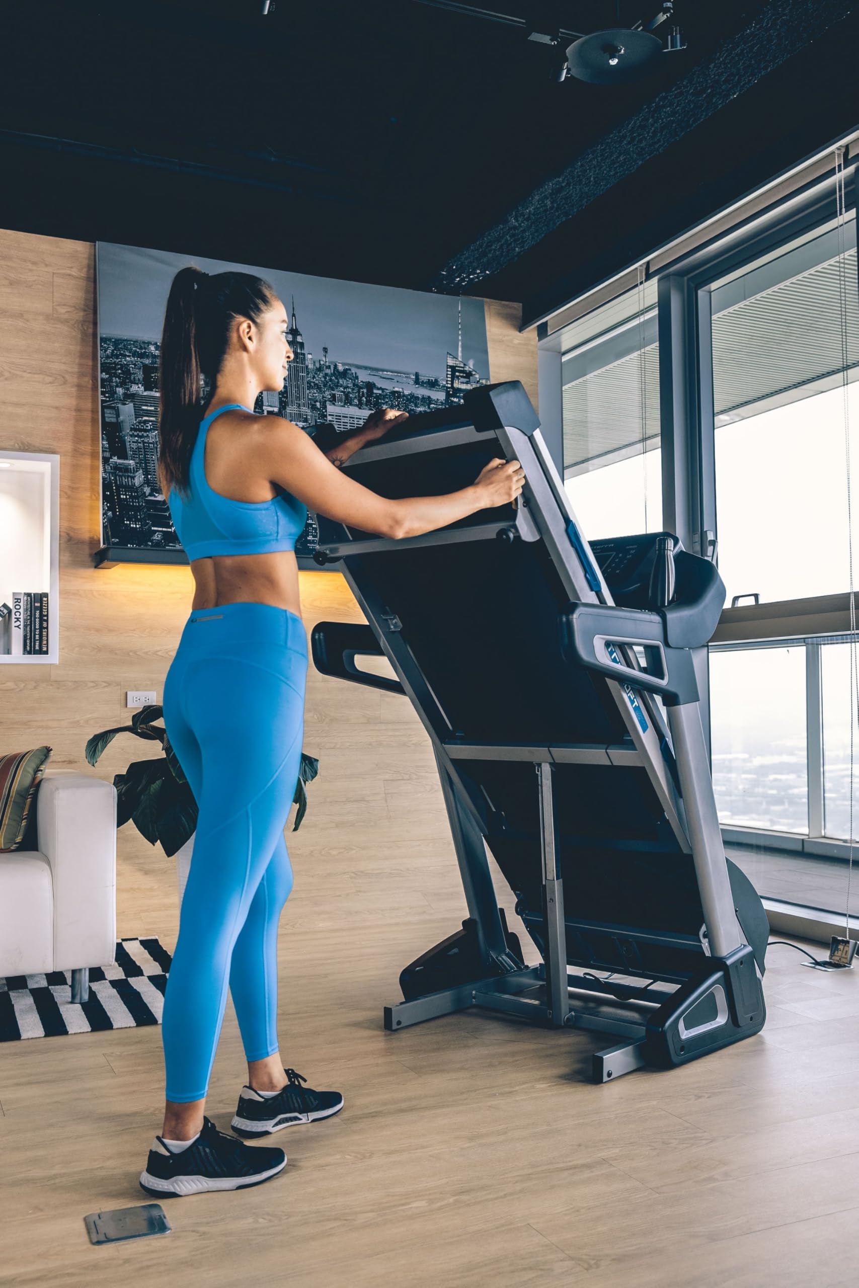 XTERRA Fitness Sport Series Premium Folding Smart Treadmill with Handlebar Speed & Incline Controls | Large XTRASoft Cushioned Deck | FTMS Bluetooth & XTERRA+ App | Perfect for Home Gym, Cardio Workouts & Indoor Running