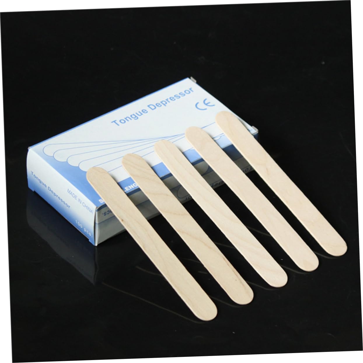 100pcs Wooden Wax Spatulas for Hair Removal, DIY Waxing, and Beauty Treatments – Perfect for Home, Salon, and Spa Use