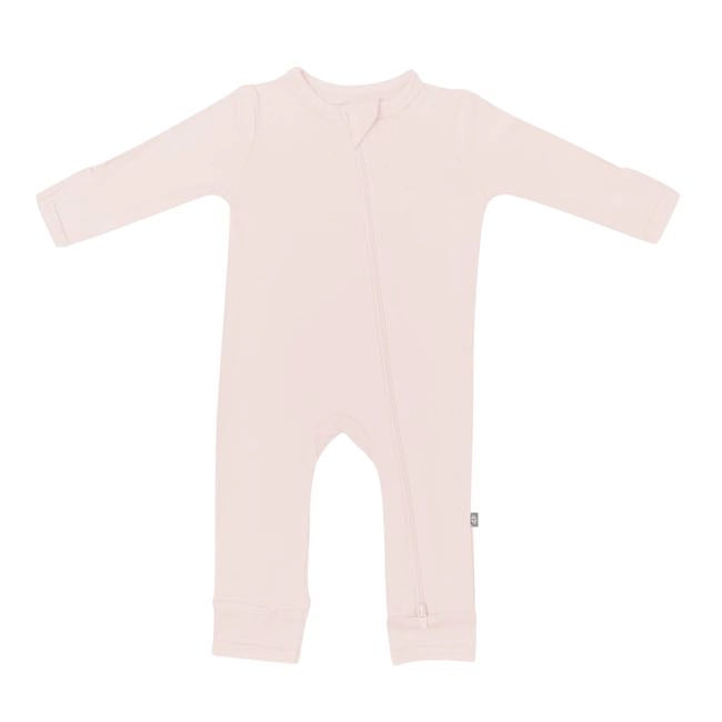 Kyte Baby Blush Pink Zippered Romper - Soft Organic Cotton One-Piece Outfit for Newborns & Infants | Perfect for Playtime, Naptime & Photo Shoots