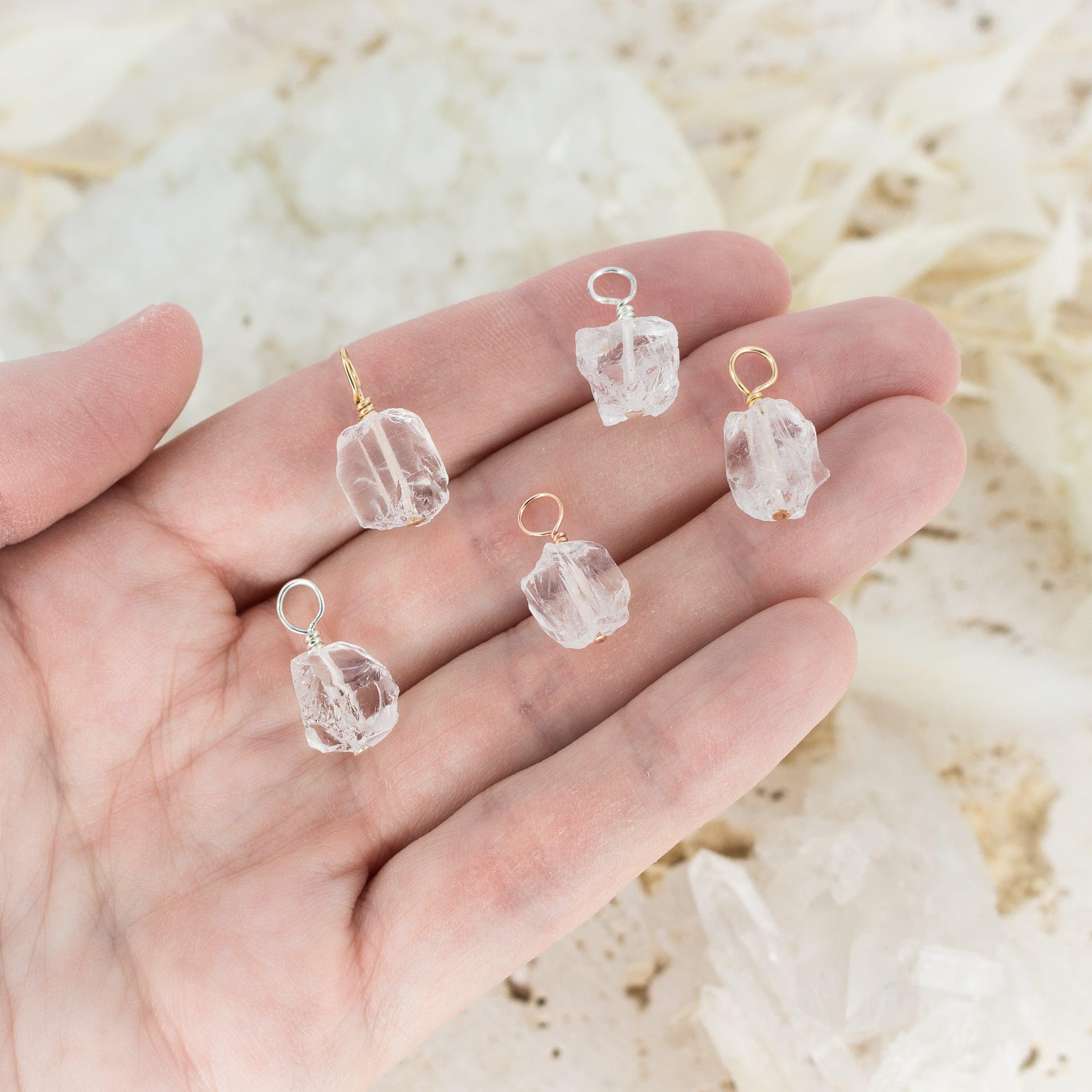 Natural Raw Clear Quartz Crystal Pendant Necklace - Healing Stone Jewelry for Meditation, Energy Cleansing & Spiritual Gifts