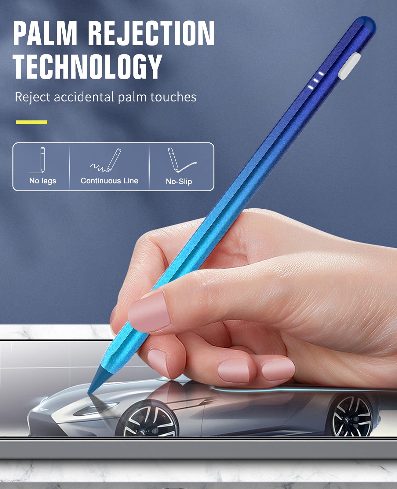 TiMOVO Stylus Pen for iPad 2nd Generation - Apple Pencil Alternative with Palm Rejection for iPad Pro 11