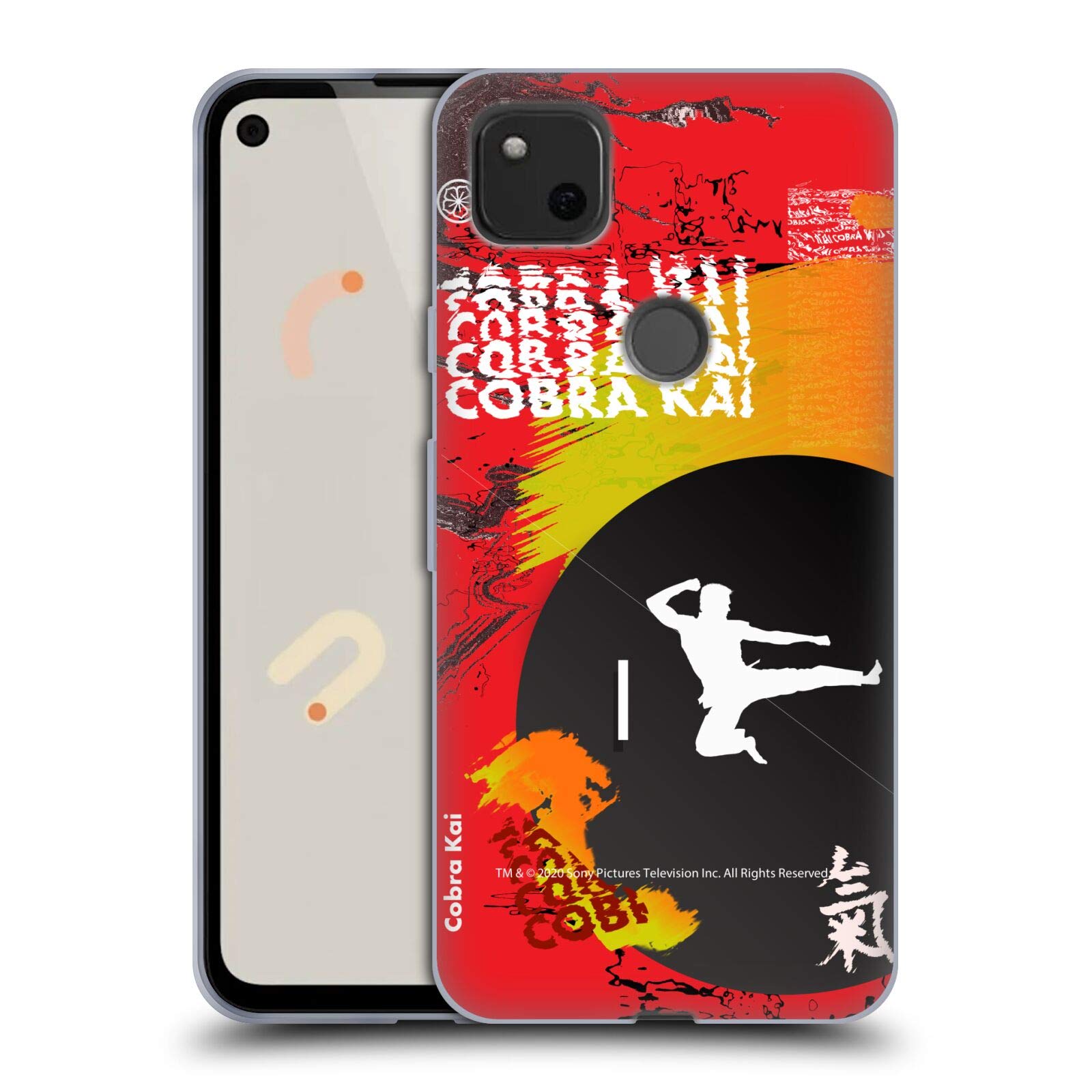 Cobra Kai Pixel 4a Case - Licensed Soft Gel Cover for Google Pixel 4a - Perfect for Fans & Daily Use