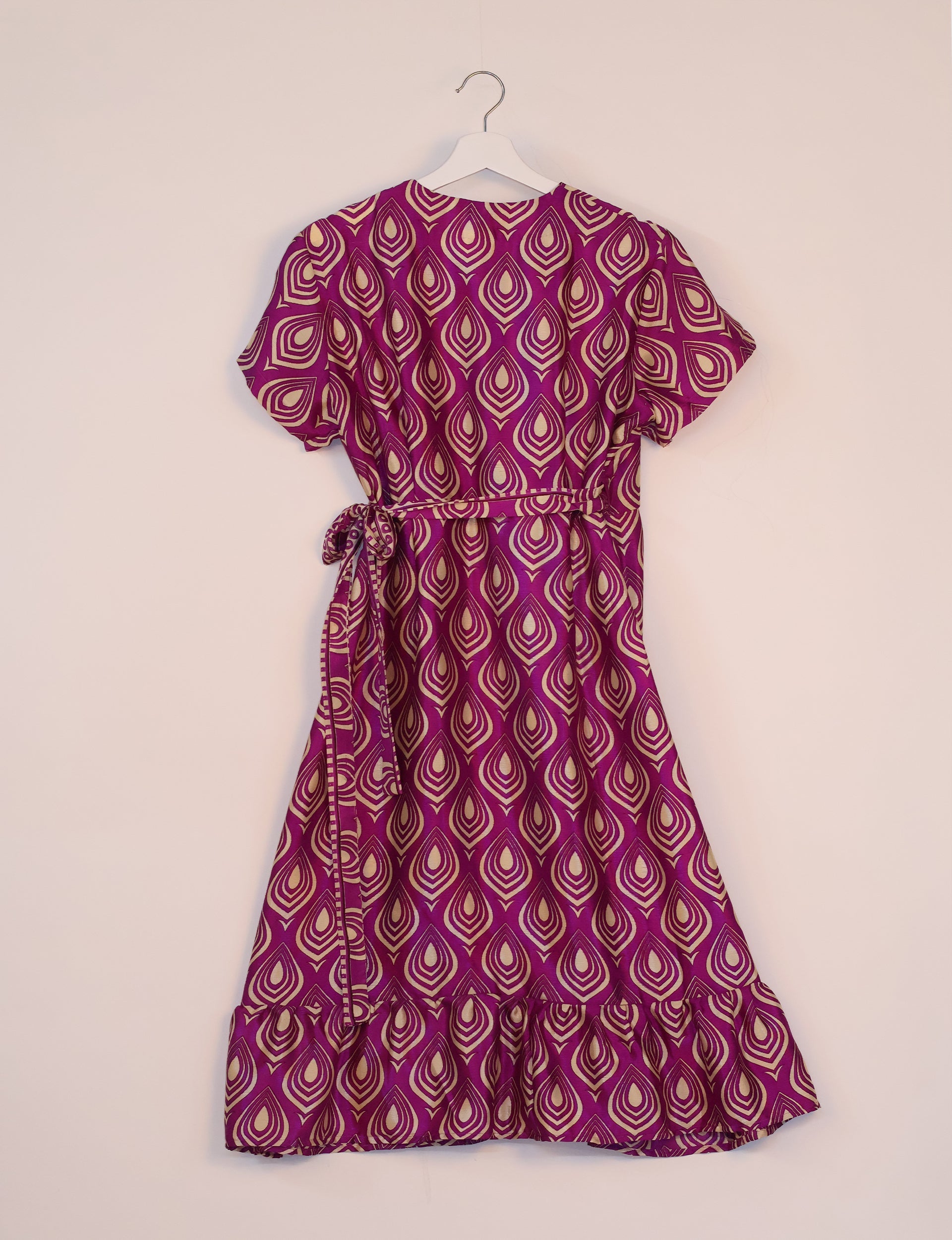 Stylish Midi Wrap Dress for Women - Size XL - Flattering & Comfortable - Perfect for Office, Date Night & Casual Outings