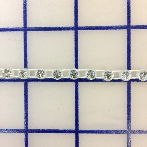 Sparkling Rhinestone Trim Stretch Banding - 20SS Crystal Beaded Elastic Band for DIY Fashion, Costumes & Home Decor | Perfect for Dresses, Hair Accessories, and Craft Projects