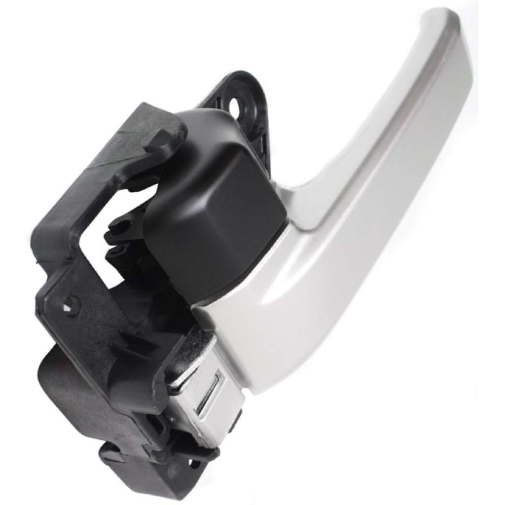 Toyota Tundra Interior Door Handle Front & Rear Driver Side Silver Lever (2007-2018) with Door Lock Button - Compatible with All Submodels | Replacement Part for Car Door Repair & Upgrade