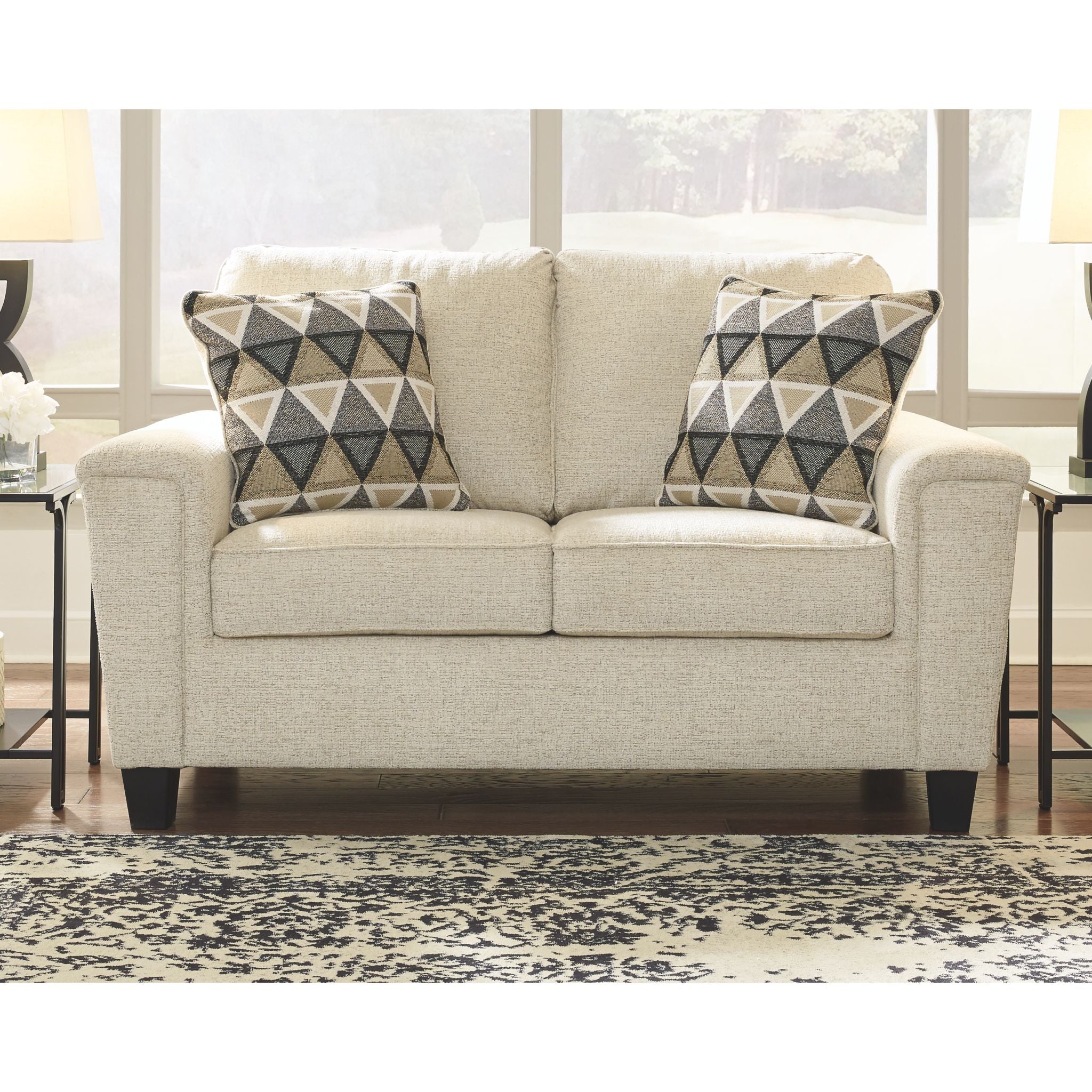 Abinger Loveseat - Modern Small Sofa for Two, Comfortable Fabric Couch for Living Room, Apartment & Office - Perfect for Cozy Seating, Relaxing & Small Spaces