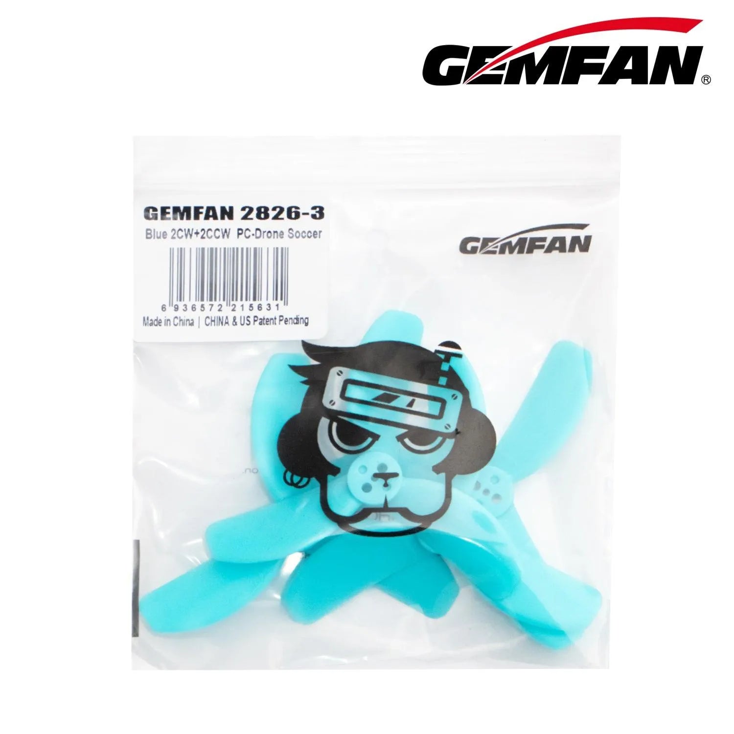 Gemfan 2826 3.71MM Shaft Propeller for 1205 4300KV Motor - 16 Pack Durable Soccer Drone Propellers - Perfect for FPV Racing, Aerial Photography & DIY Drone Projects