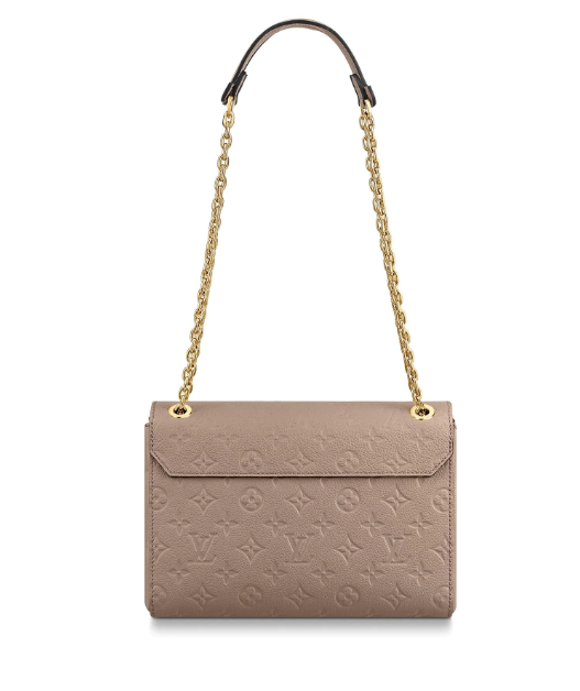 Louis Vuitton Vavin PM Monogram Empreinte Leather Crossbody Bag in Cream - Elegant Everyday Purse for Women, Perfect for Work, Shopping & Date Night