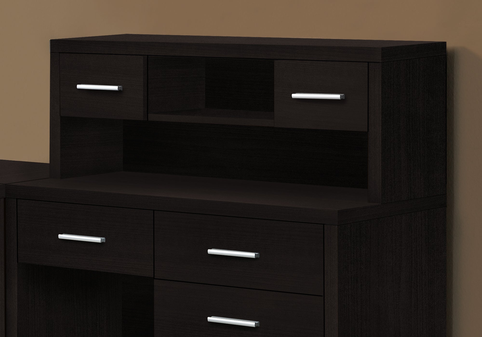 Premium Office Series Espresso Left or Right Facing Corner Desk - Modern Home Office & Workspace Solution for Small Spaces