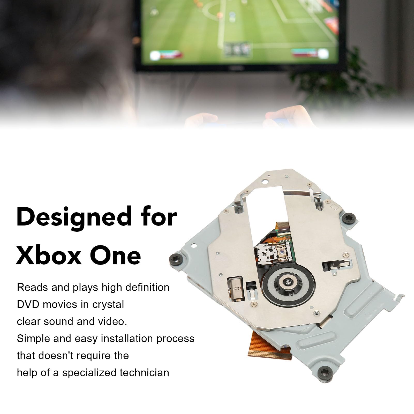 High-Quality DVD Lens for HD Sound & Video Playback - Easy Installation Replacement Part with Stand | Perfect for Home Theater Systems & DVD Player Repairs