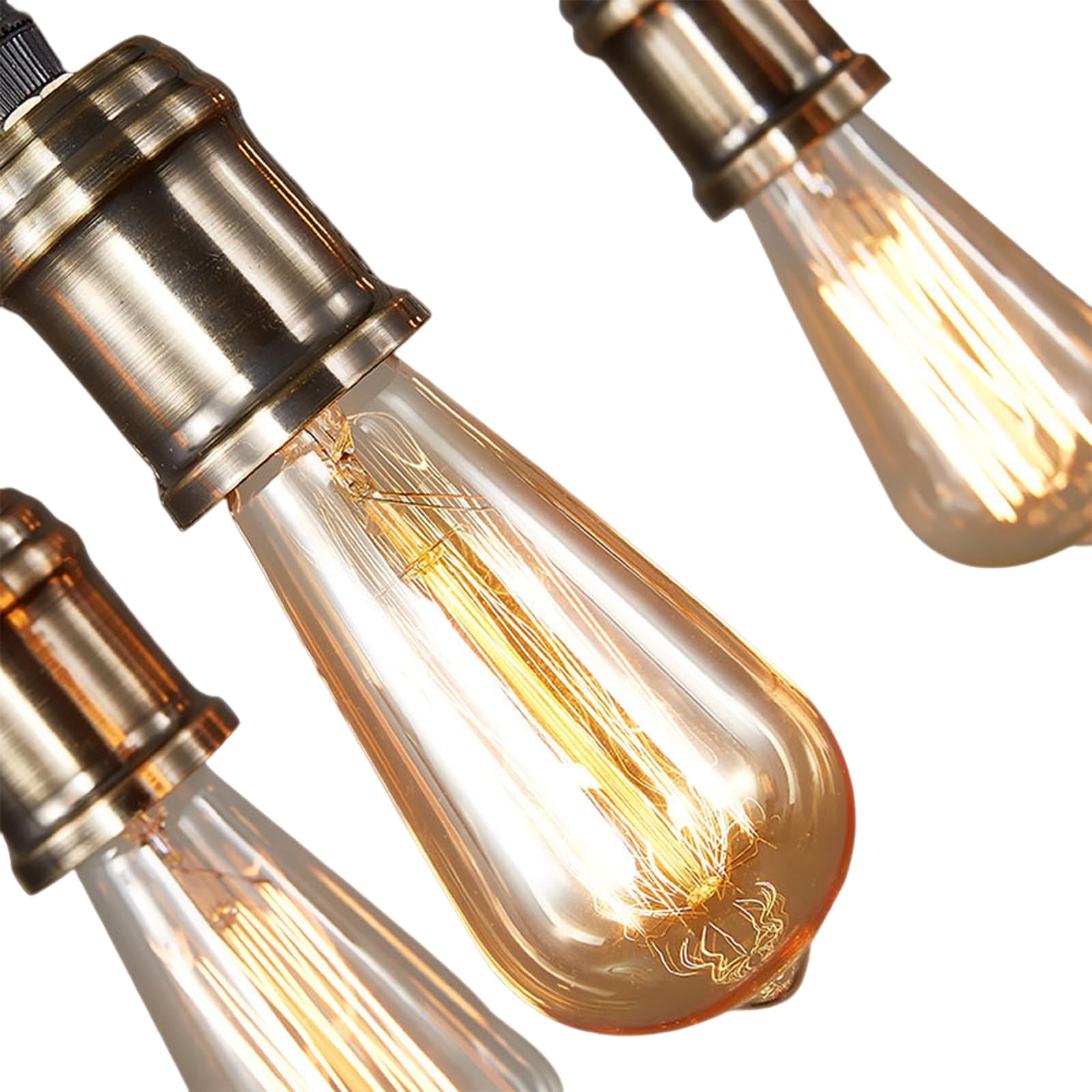 TFCFL Vintage Industrial Pendant Light - Retro Ceiling Fixture & Farmhouse Chandelier for Dining Room, Kitchen Island, Bar and Cafe Lighting | Durable Metal Cage Design with Edison Bulb Compatibility