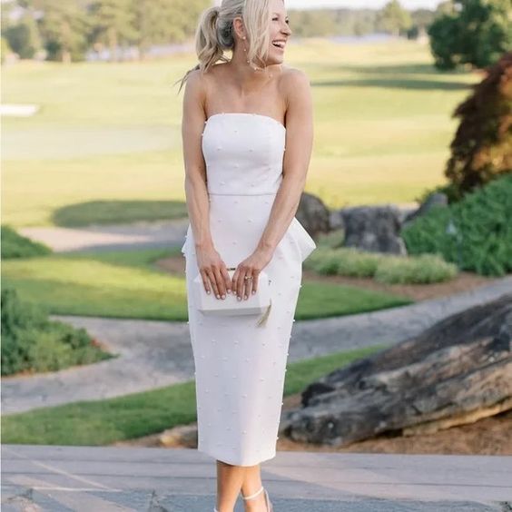 Sachin & Babi Gemma Pearl Midi Dress - Elegant Women's Formal & Party Wear for Weddings, Cocktails & Evening Events