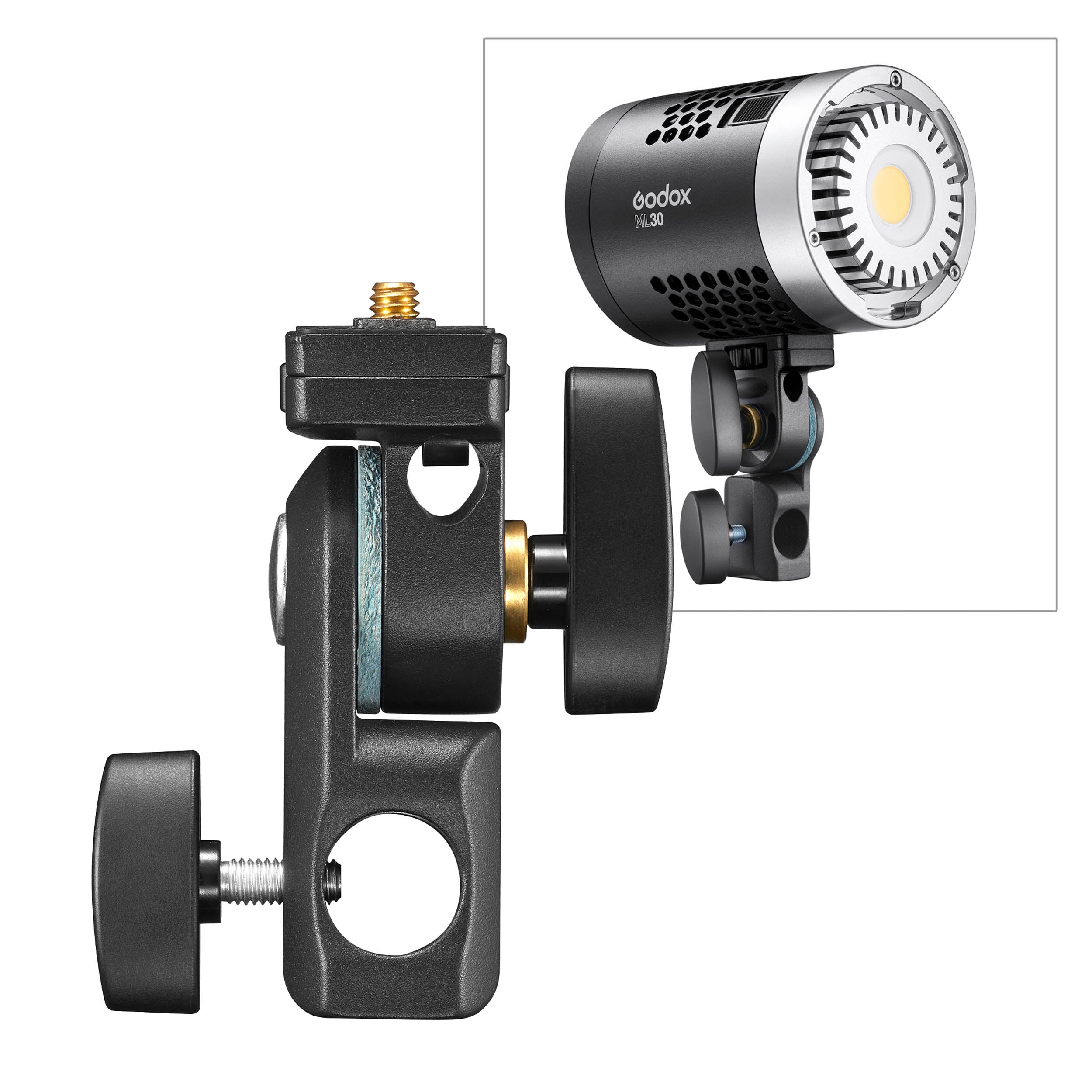 Godox ML TA1 Tripod Adapter Mount for ML Series COB LED Video Lights - Perfect for Studio Photography, YouTube Videos & Live Streaming