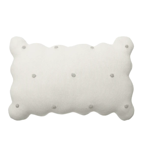 Cozy Biscuit Knitted Cushion - Soft Handmade Pillow for Sofa, Bed & Home Decor - Perfect for Living Room, Nursery & Gift Giving