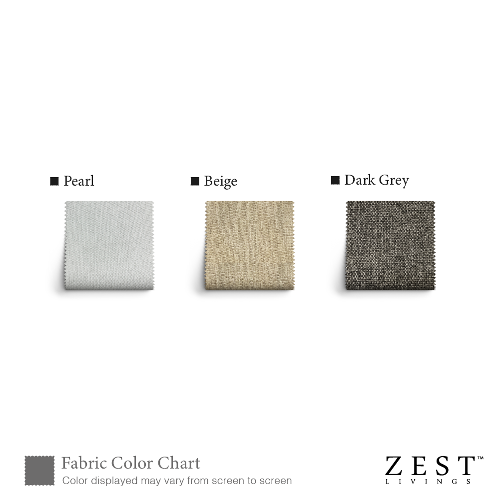 Pebble 4-Seater Sectional Sofa with Ottoman | EcoClean Fabric | Modern Living Room Furniture | Perfect for Small Spaces & Family Gatherings