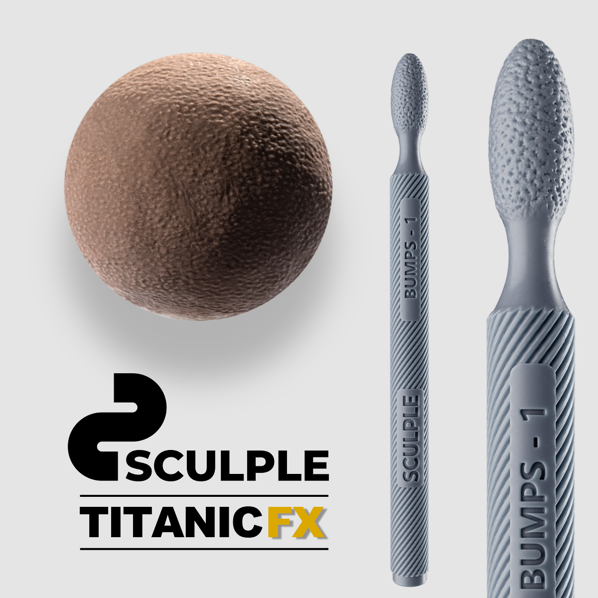 Sculpey 'Bumps 1' Textured Sculpting Roller Tool for Realistic Skin Texture & Fine Details - Perfect for Polymer Clay, Miniature Modeling & Special Effects Makeup