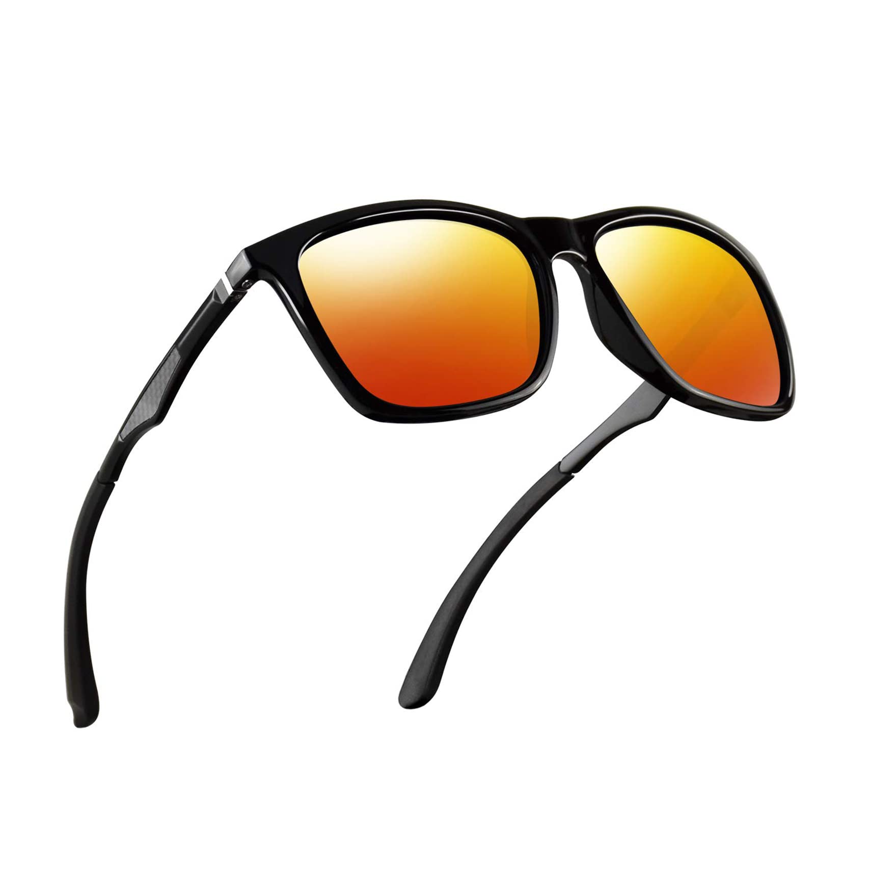 **Polarized Sunglasses for Men & Women – Lightweight Aluminum Frame, UV Protection, Rectangular Driving Sunglasses – Perfect for Outdoor Sports, Driving, and Beach Activities**