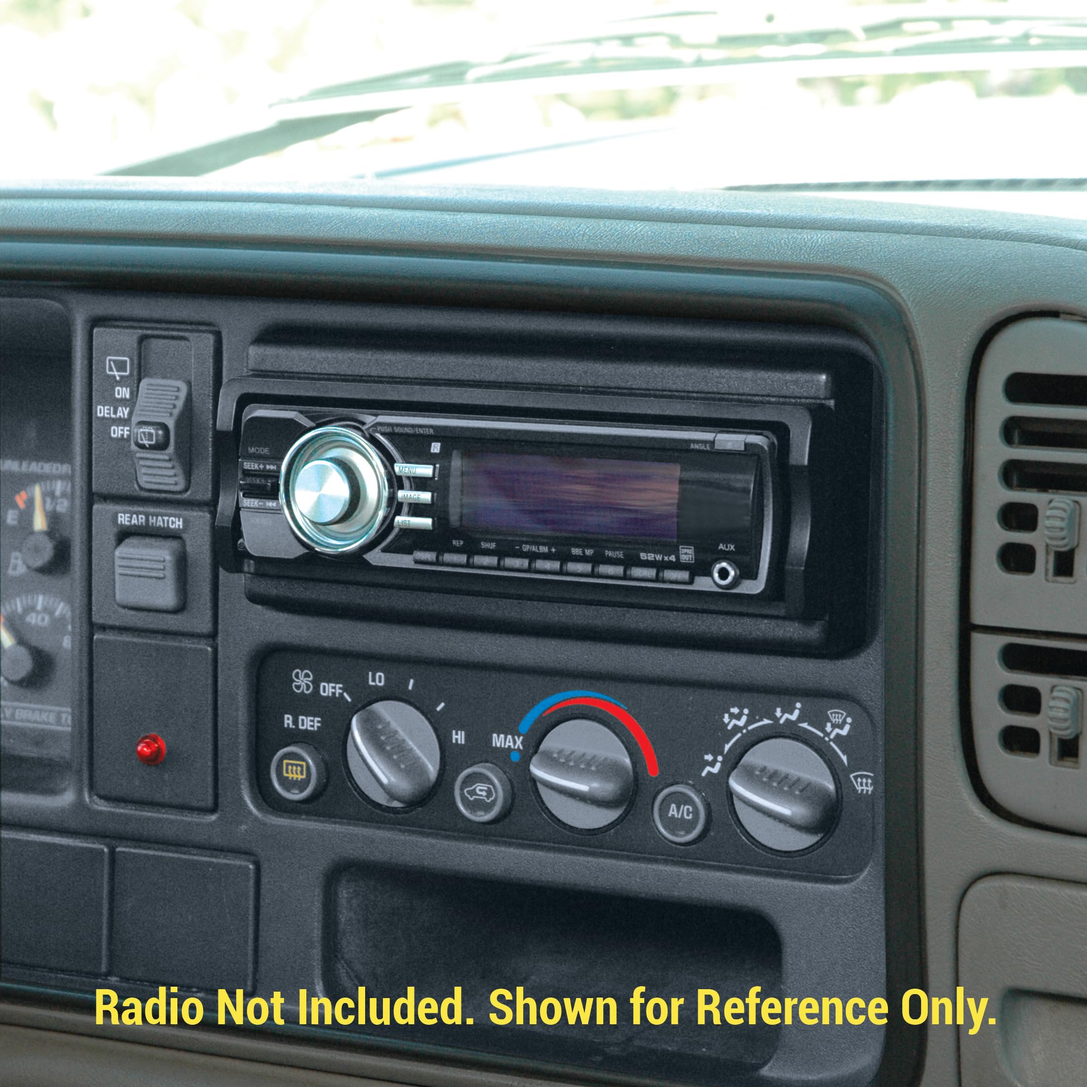 Scosche GM1504B Single DIN Radio Dash Kit for 1982-2005 GM Vehicles | Aftermarket Car Stereo Installation | Universal Fit for Chevy, GMC, Buick, Cadillac | Perfect for Upgrading Factory Radio in Trucks & SUVs