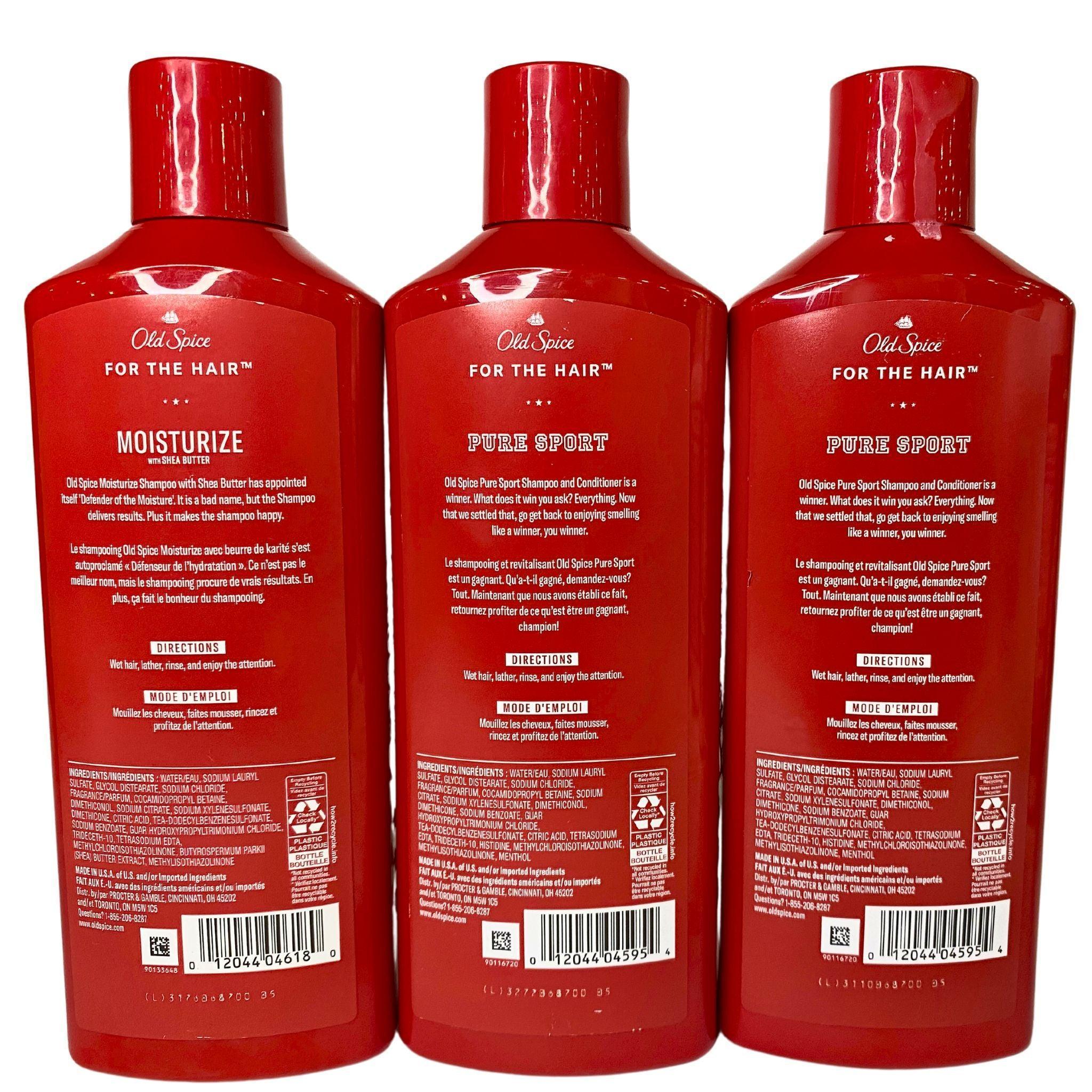 Old Spice Shampoo & 2-in-1 Shampoo + Conditioner Combo Pack - 40 Piece Bulk Set for Men - Hair Care Essentials for Gym, Travel & Daily Use