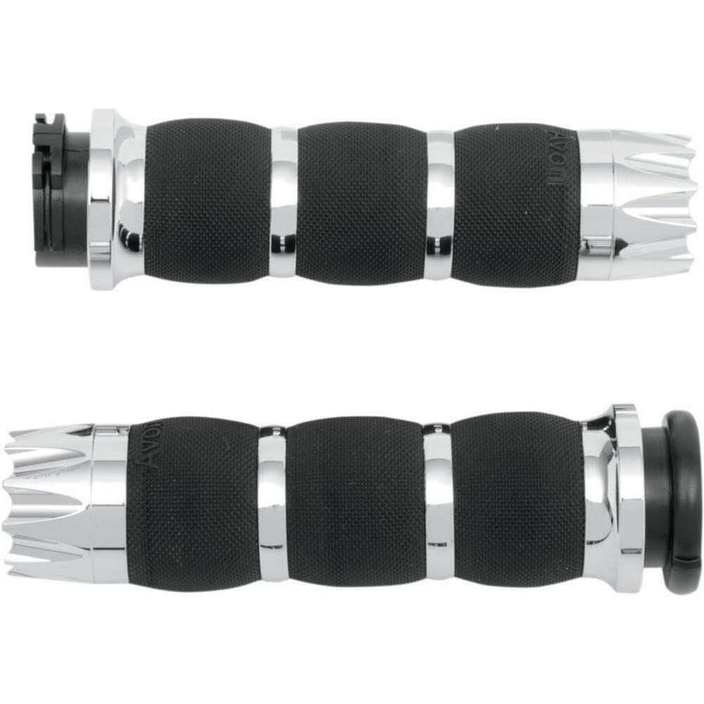 Avon & Excalibur Air Cushioned Grips Replacement - RPM Compatible with AIR-90-EX & Chrome Models - Perfect for Motorcycle Comfort & Vibration Reduction