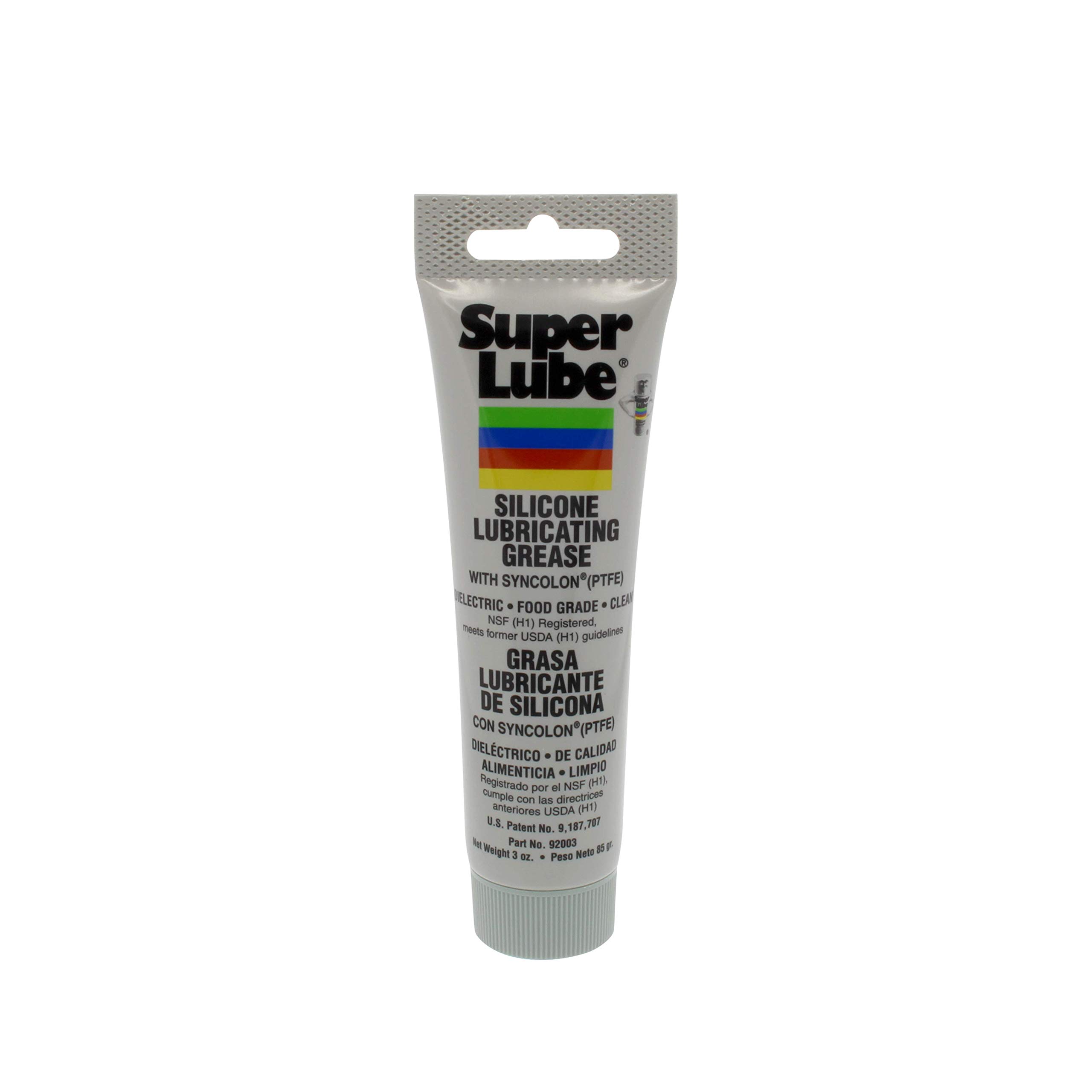 Premium Tube Super Lube Silicone Grease with PTFE - 3oz (Pack of 12) - High Performance Lubricant for Automotive, Industrial & Household Use