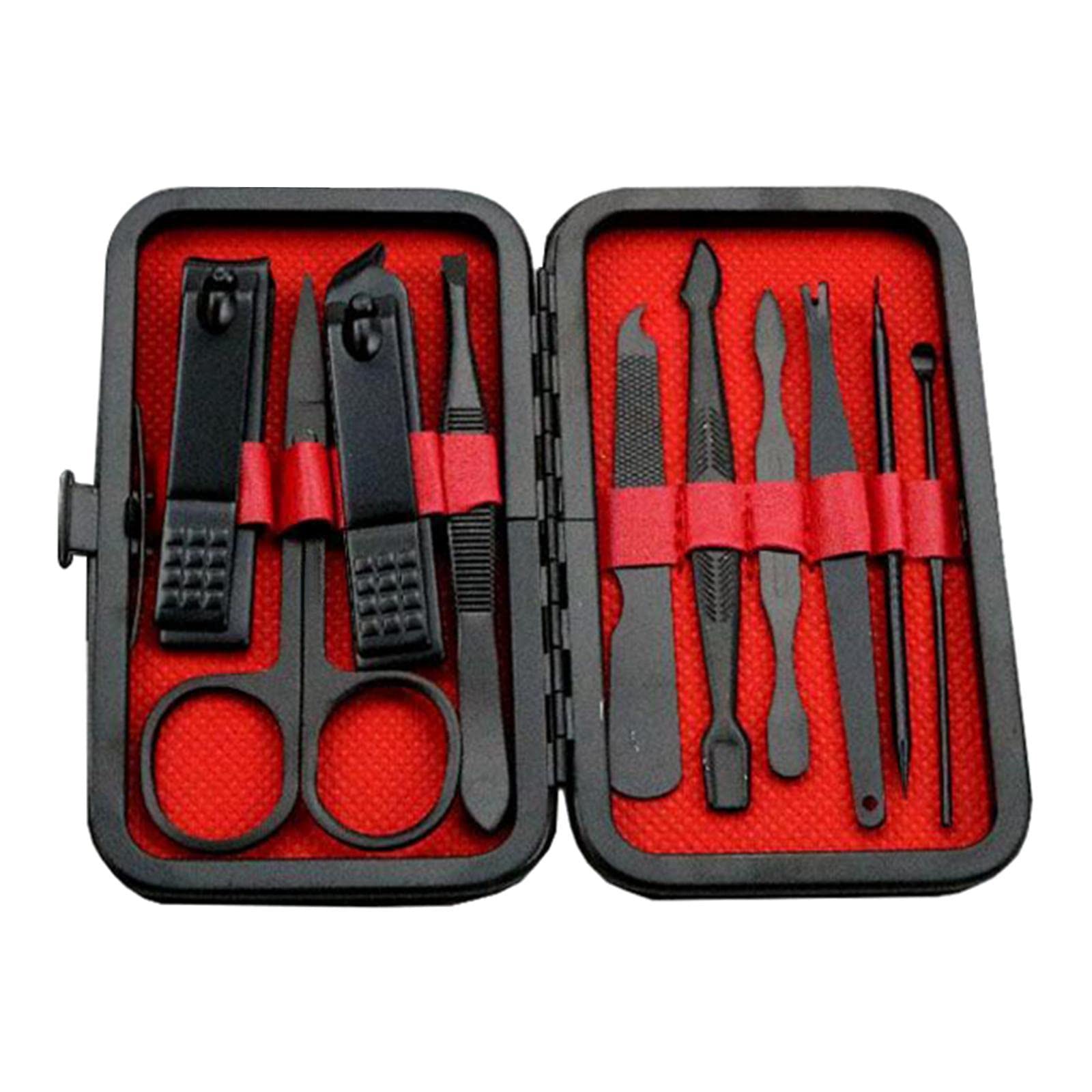 Professional Manicure & Pedicure Kit - High Precision Stainless Steel Nail Clippers, Cutters & Scissors with Leather Case (3-10pcs) - Perfect for Home, Salon & Travel Nail Care