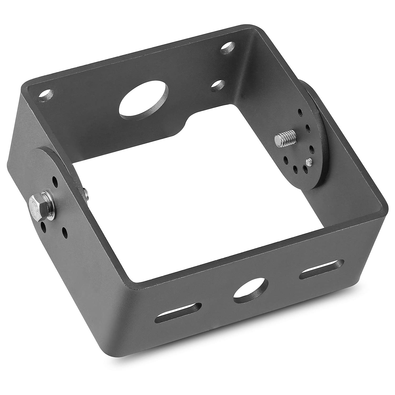 1000LED Trunnion Mounting Bracket - Adjustable Yoke Mount for LED Shoebox Parking Lot & Flood Lights - Heavy Duty Outdoor Lighting Fixture Accessory - Perfect for Commercial Parking Areas, Warehouses & Stadiums