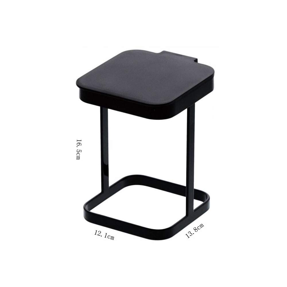 Mini Trash Can with Lid - Small Metal Wastebasket for Desk, Countertop, Kitchen, Bathroom, Living Room & Office - Includes Roll of Trash Bags - Perfect for Home, Office & Workspace Organization
