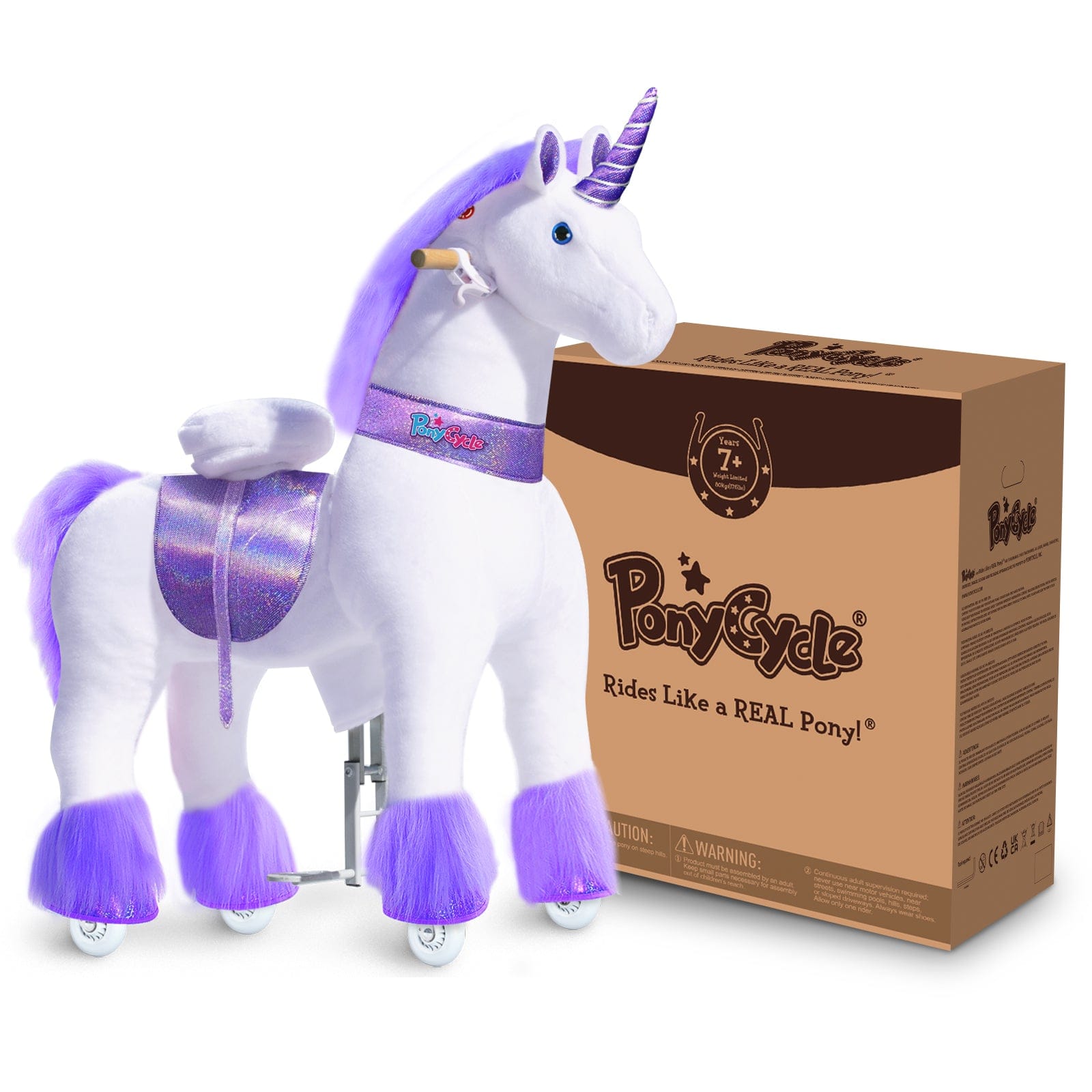 Ponycycle Ride On Toy for Kids Ages 3-5 | Interactive Rocking Horse with Wheels | Perfect for Indoor & Outdoor Play, Birthday Gifts, and Preschool Learning Activities