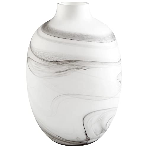 Cyan Design 10469 White-Cream Ceramic Vase & Planter - Elegant Home Decor for Flowers, Plants, and Centerpieces | Perfect for Living Room, Dining Table, and Wedding Decorations