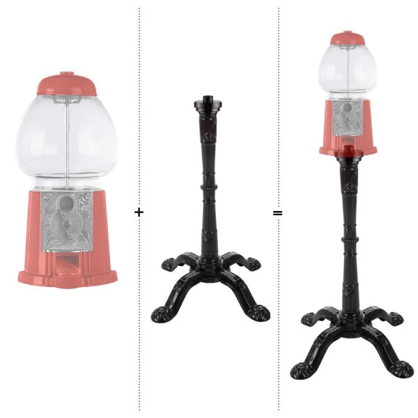 Aluminum Gumball Machine Stand for 15-Inch Gumball Vending Machines - Heavy Duty Commercial Candy Dispenser Base - Perfect for Retail Stores, Arcades & Party Supplies (Black) by Great Northern Popcorn