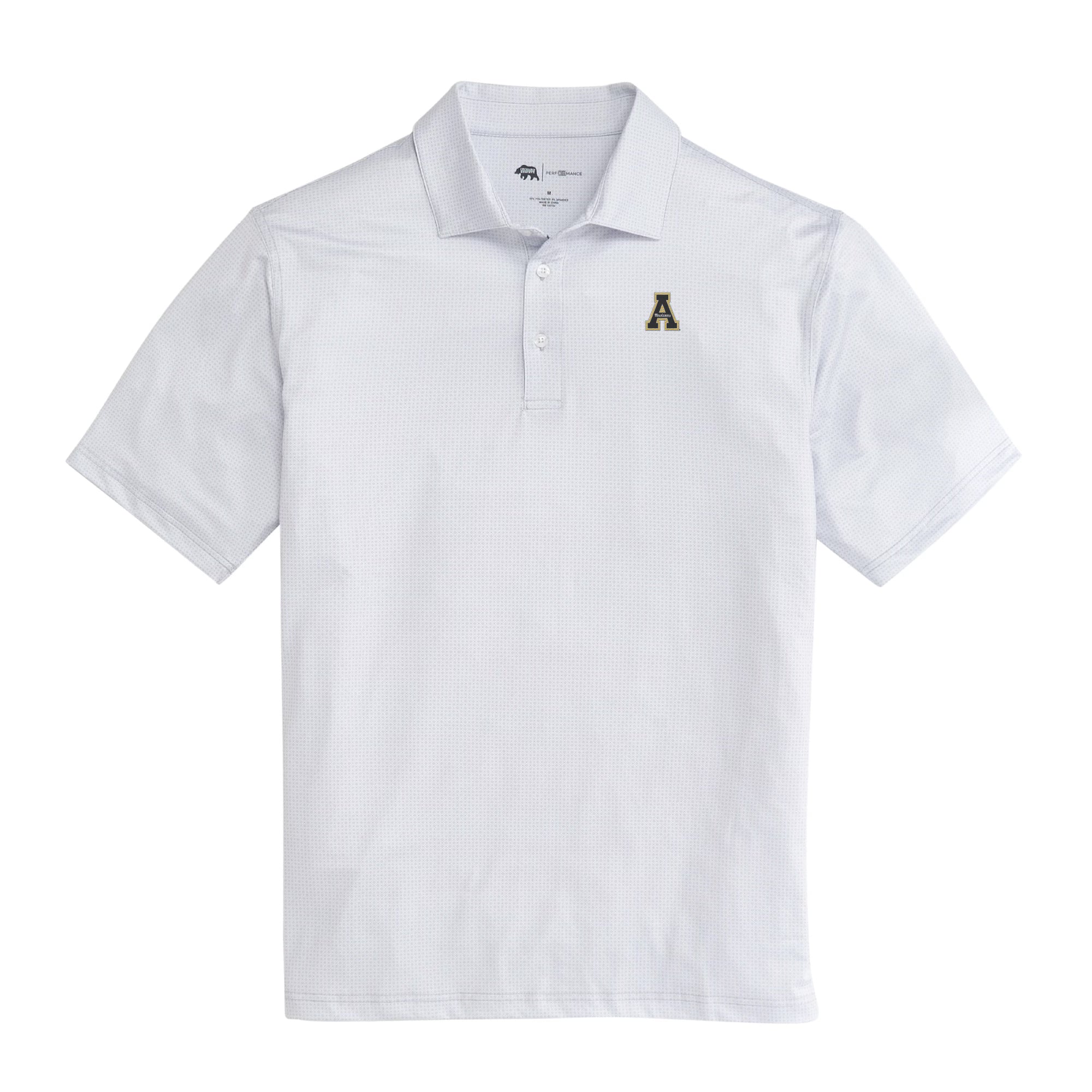 App State Range Printed Performance Polo Shirt for Men - Moisture Wicking, Breathable Golf & Casual Wear - Perfect for Sports, Work & Outdoor Activities