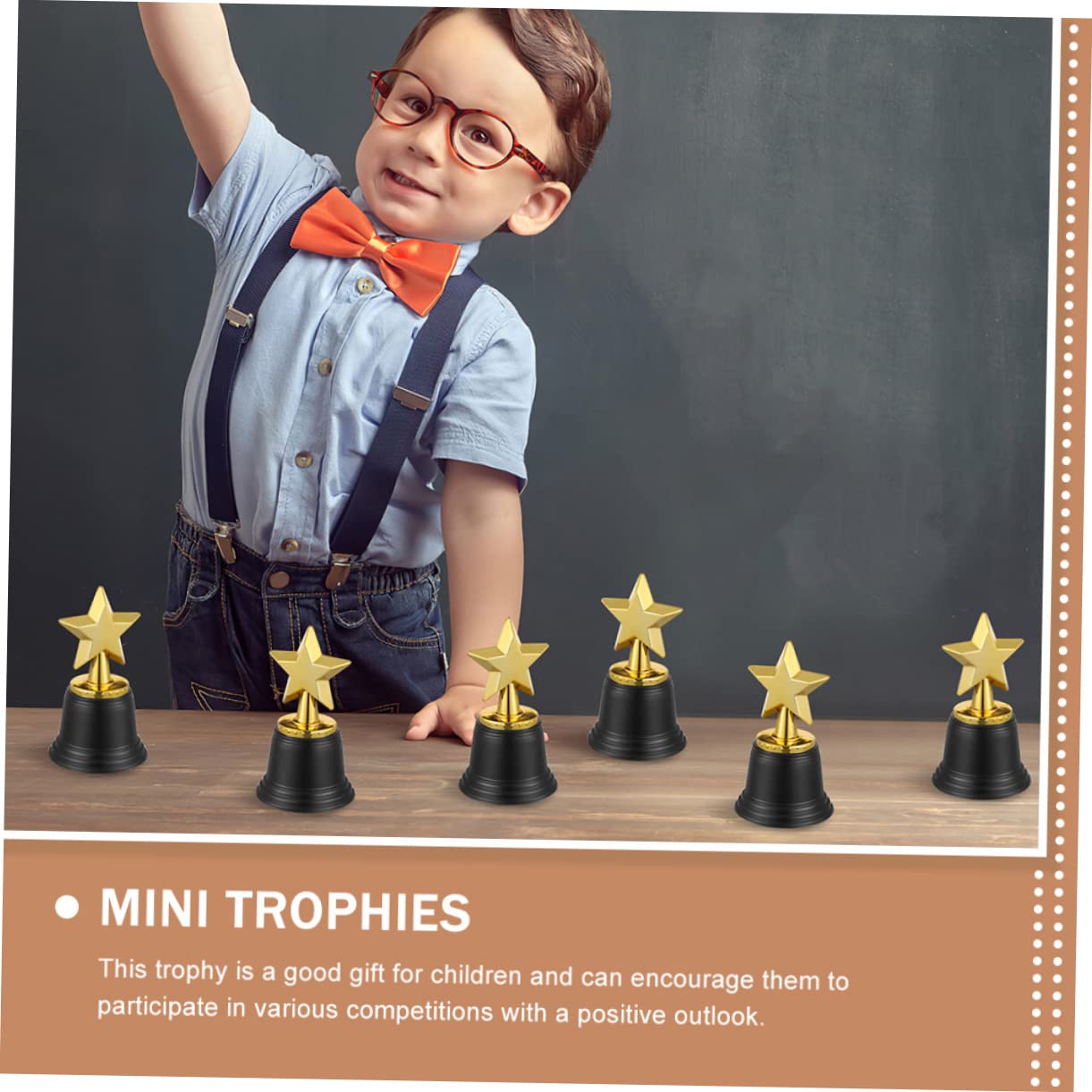 Kids Sports Trophy Set - 12 Pack Plastic Award Trophies for Children's Games, Competitions & Party Prizes | Perfect for Soccer, Basketball, Baseball Tournaments & School Award Ceremonies