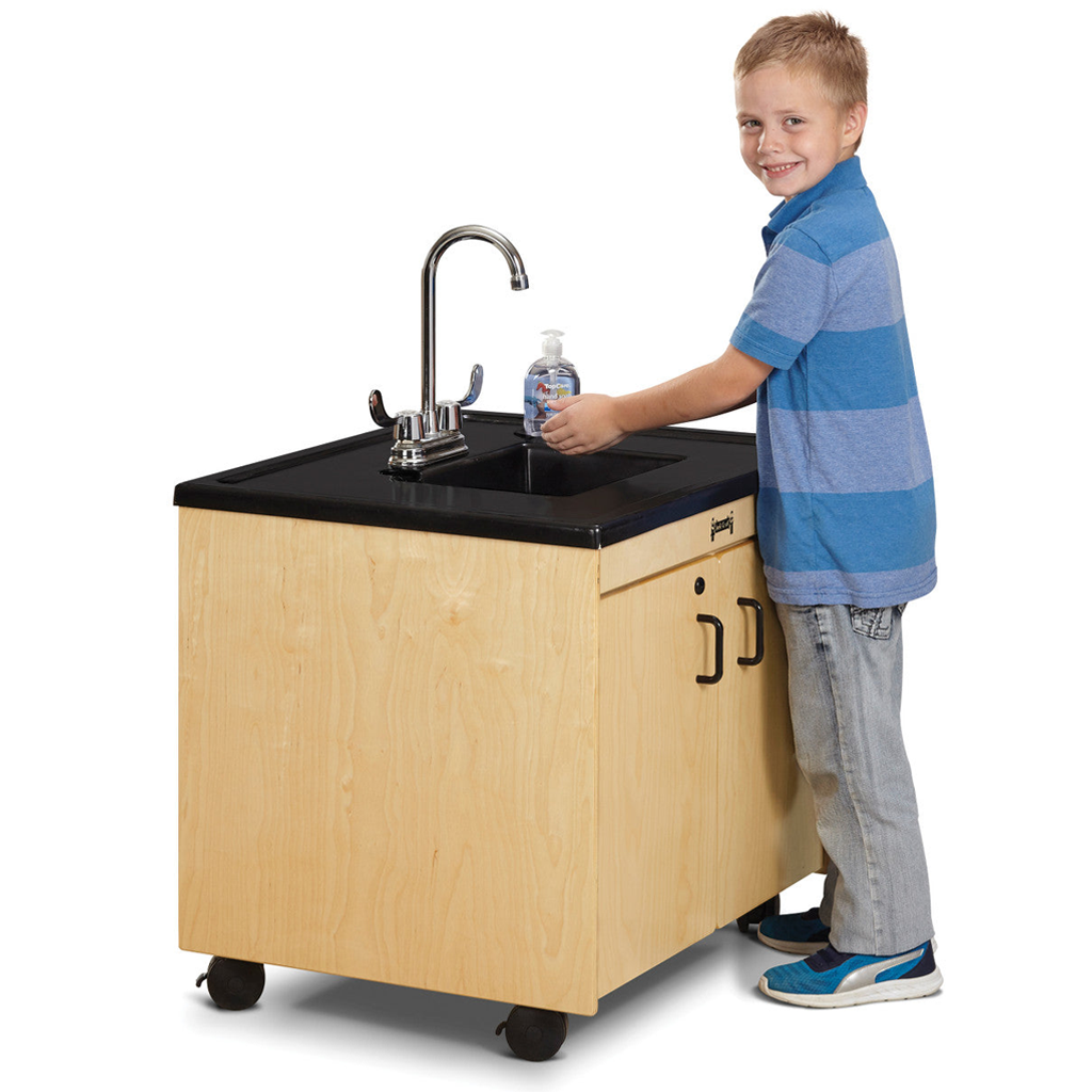 Jonti Craft Clean Hands Helper 1370JC - Antibacterial Hand Washing Station for Kids, Preschool & Classroom Use - Ideal for Daycares, Schools & Play Areas