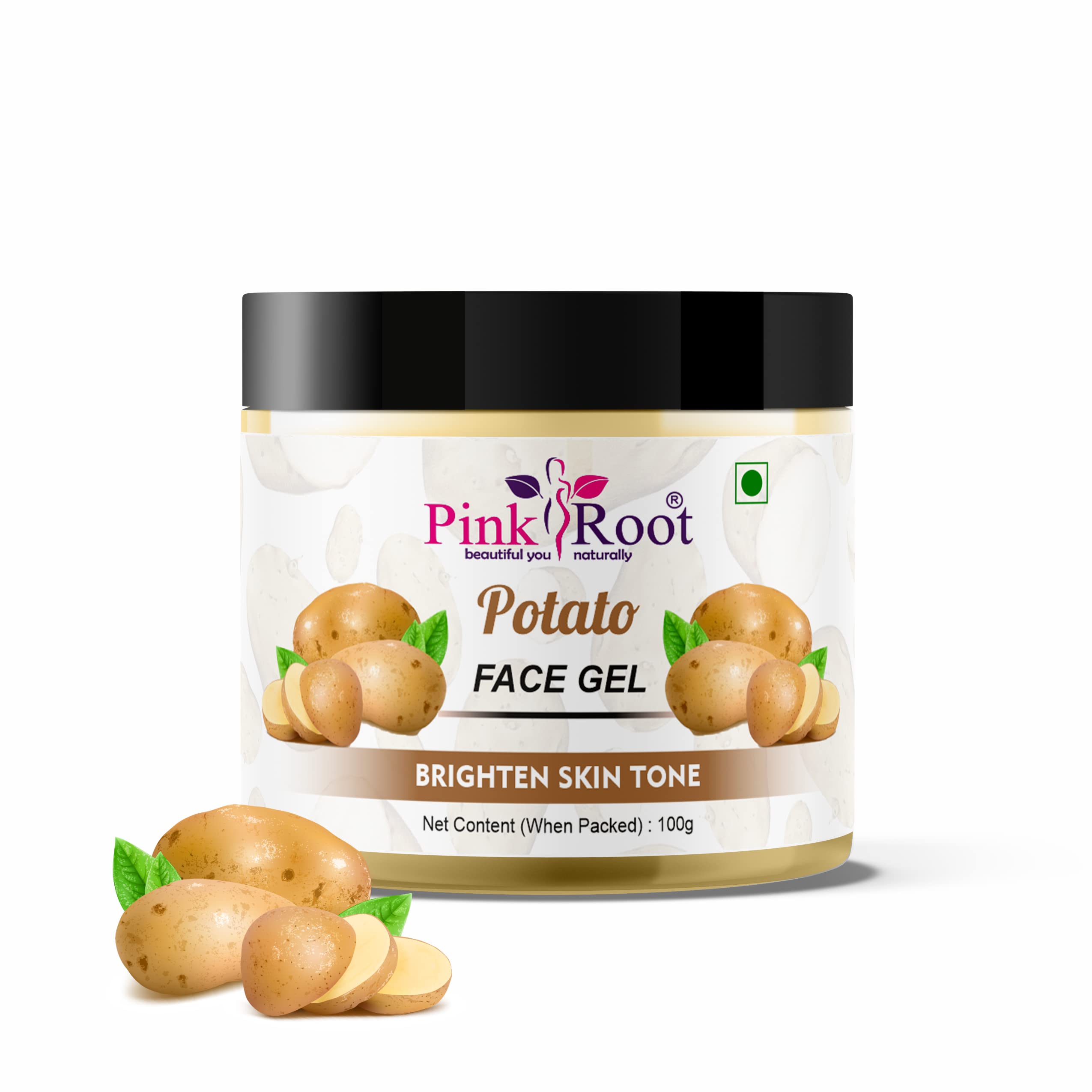 Pink Root Potato Face Gel 100ml - Natural Brightening & Hydrating Facial Treatment for Glowing Skin | Perfect for Daily Skincare Routine & Nighttime Moisturizing