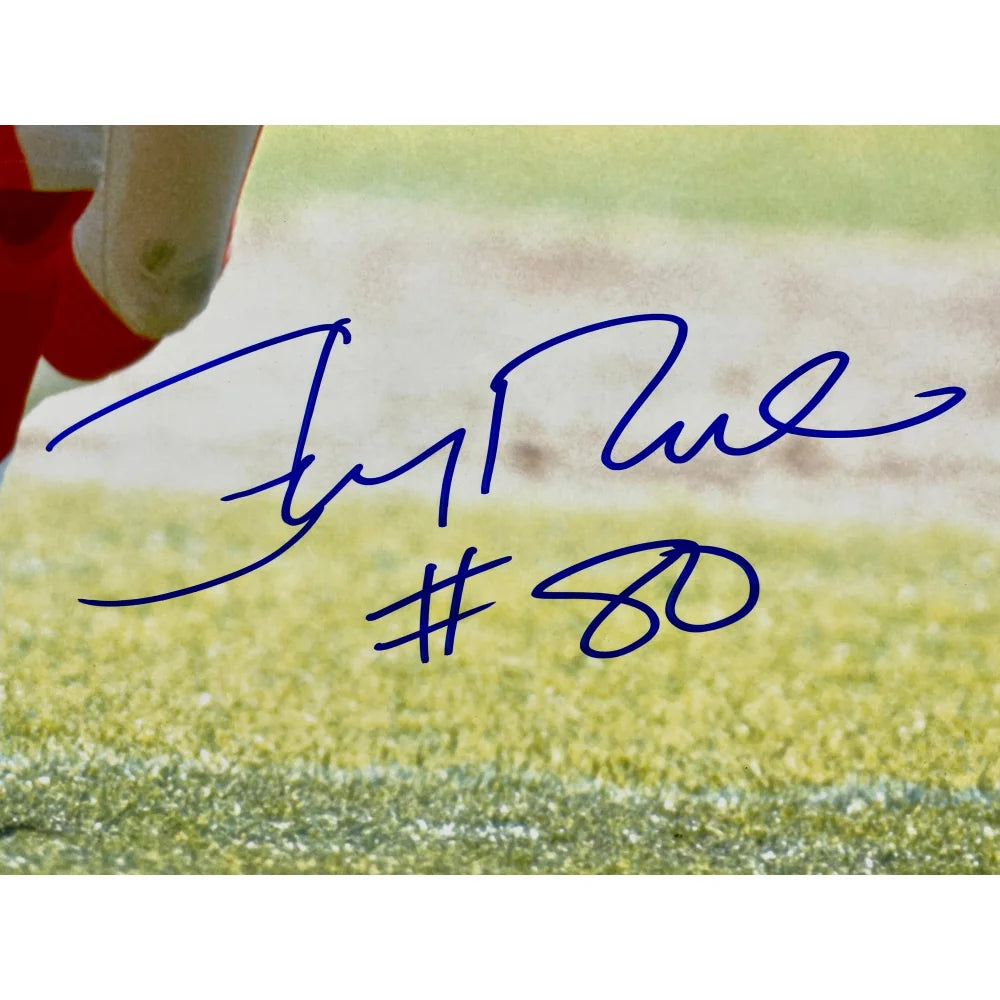 Jerry Rice Autographed San Francisco 49ers 16x20 Framed Photo - BAS Certified Signed Memorabilia for Football Fans, Man Cave & Sports Collectors