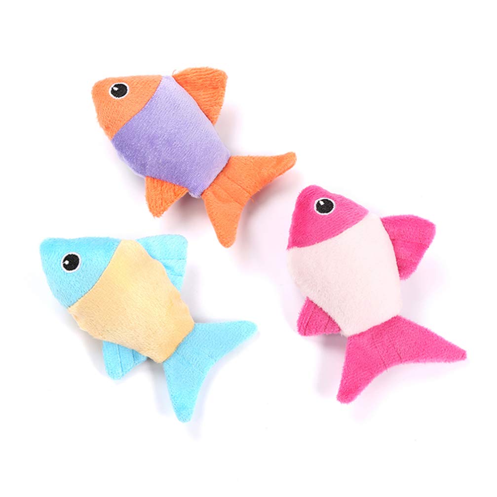 Balacoo 3-Piece Plush Cat Toy Set - Interactive Cat Pillow, Chew Fish & Balls for Indoor Play, Teeth Grinding & Scratching - Perfect for Playtime, Training & Stress Relief