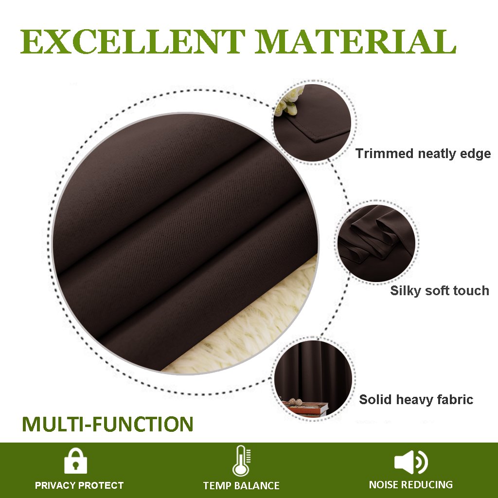 Blackout Double Pinch Pleated Extra Wide Curtains for Living Room & Patio - 84