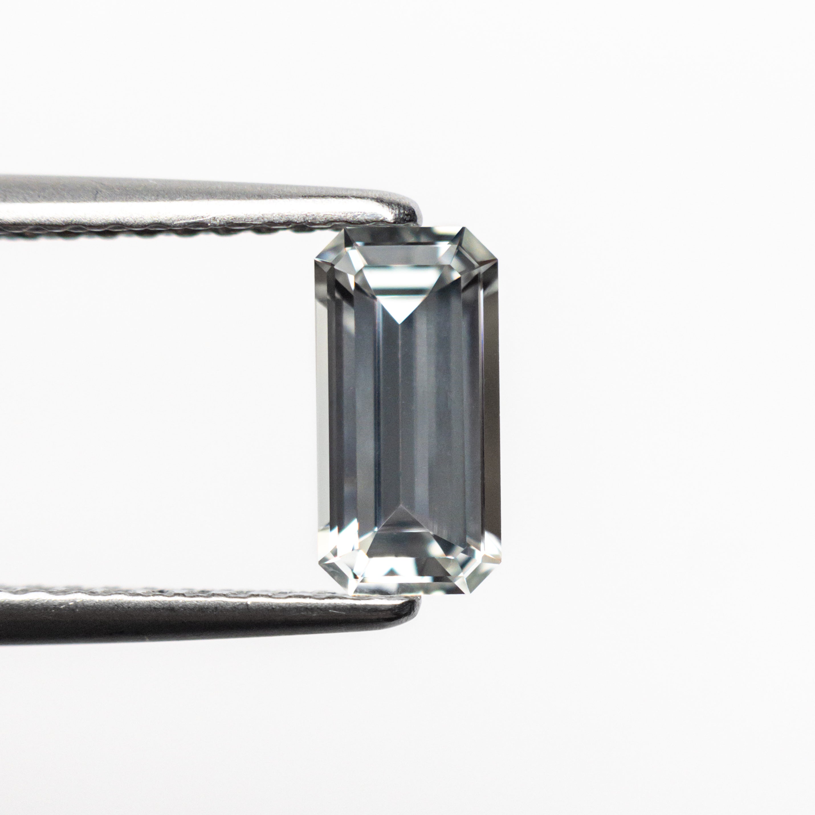 0.90ct 7.98x4.00x2.65mm Step Cut Rectangle Sapphire with Cut Corners - Natural Blue Gemstone for Engagement Rings & Fine Jewelry Making (Item#23773-03)