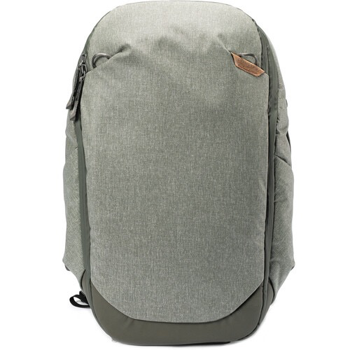 Peak Design 30L Travel Backpack - Waterproof Hiking Backpack with Laptop Compartment & Anti-Theft Design, Sage Green - Perfect for Camping, Business Trips & Air Travel