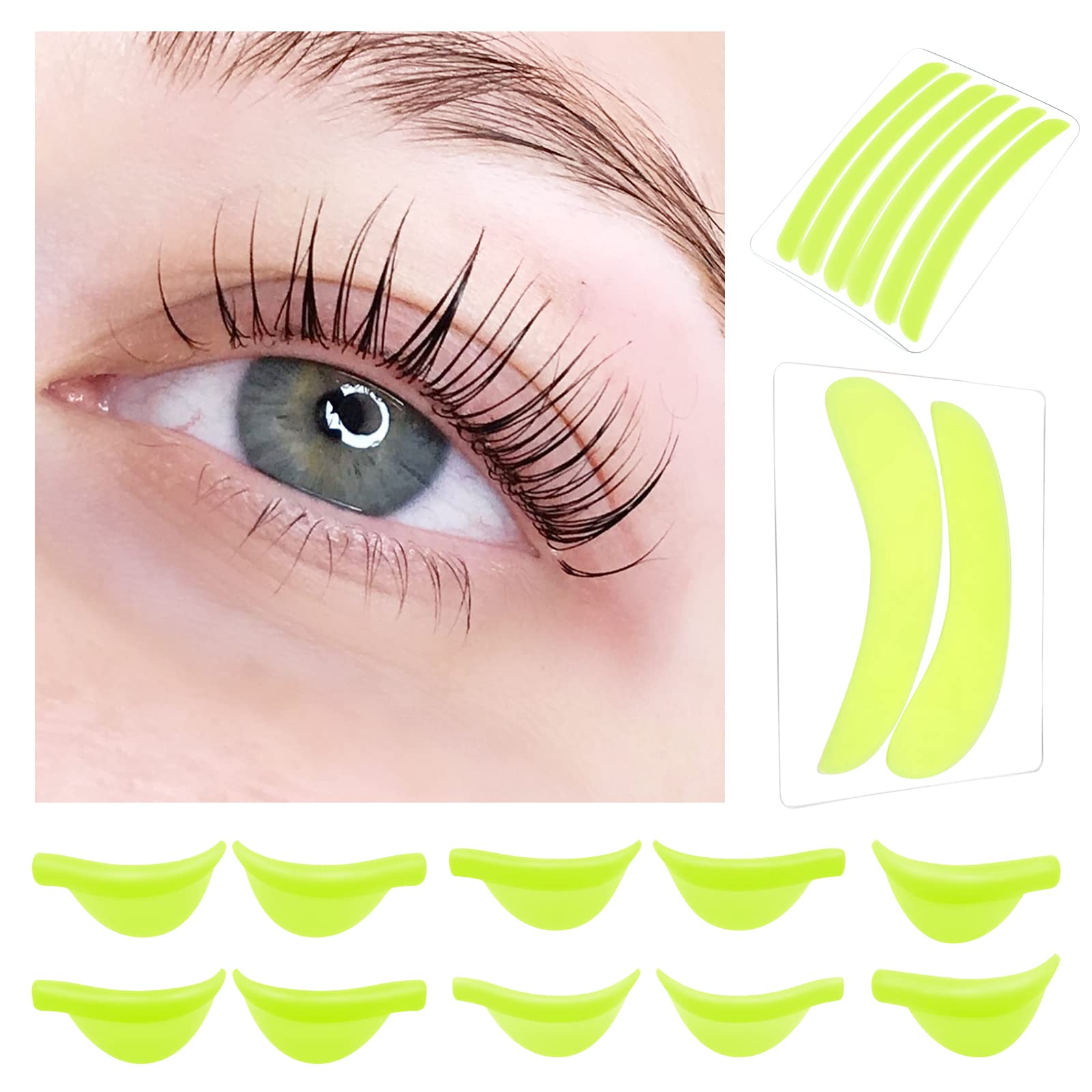 Libeauty Professional Lash Lift Kit - Eyelash Perm Glue, Pads & Shields for Salon-Quality DIY Eyelash Lifting at Home - Safe & Gentle for Sensitive Eyes - Perfect for Bridal, Party & Special Occasion Makeup