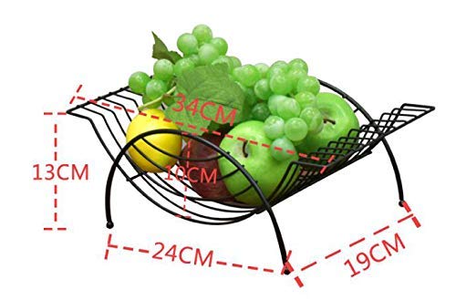 Modern White Countertop Fruit Basket Holder - Decorative Serving Bowl for Oranges, Bananas, Apples & Vegetables | Kitchen Storage Organizer | Perfect for Dining Table, Kitchen Island & Farmhouse Decor