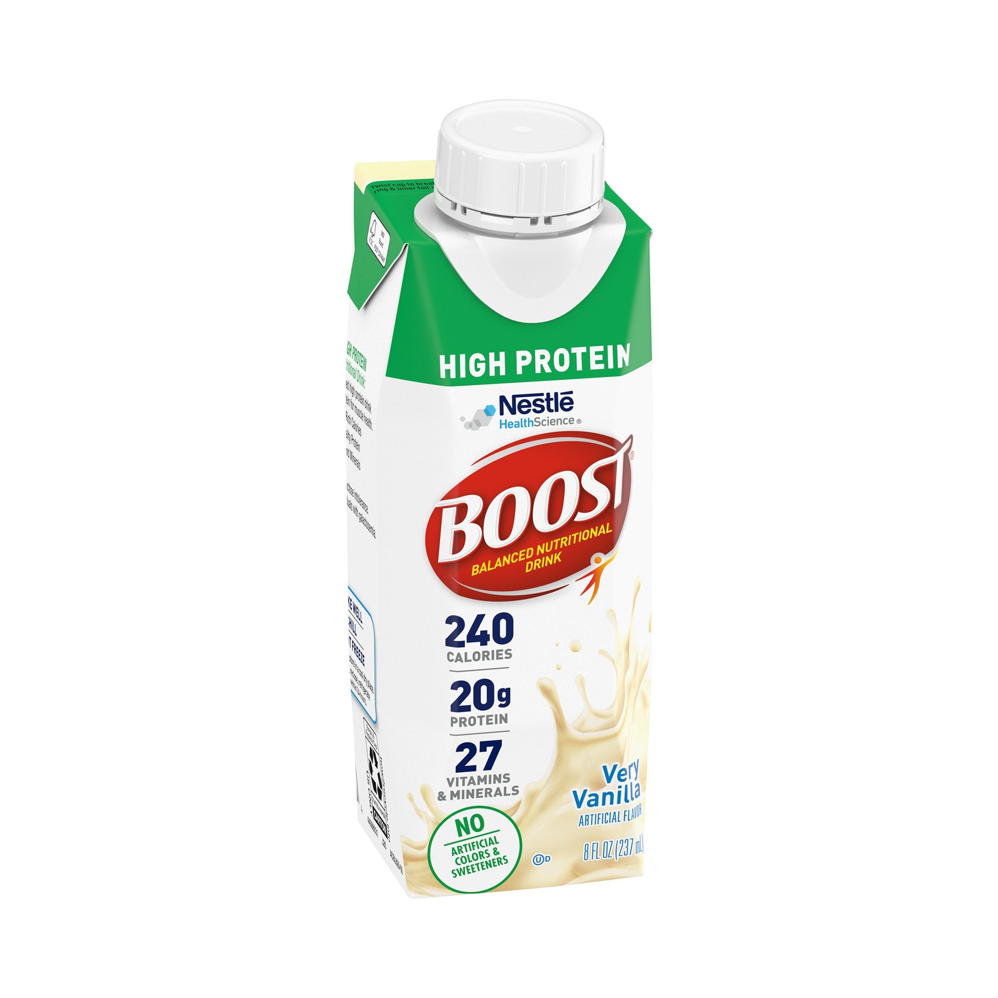 Boost High Protein Nutritional Drink - 8 oz. Carton | Energy & Recovery Shake for Athletes, Fitness Enthusiasts | Post-Workout, Breakfast or On-the-Go Meal Replacement