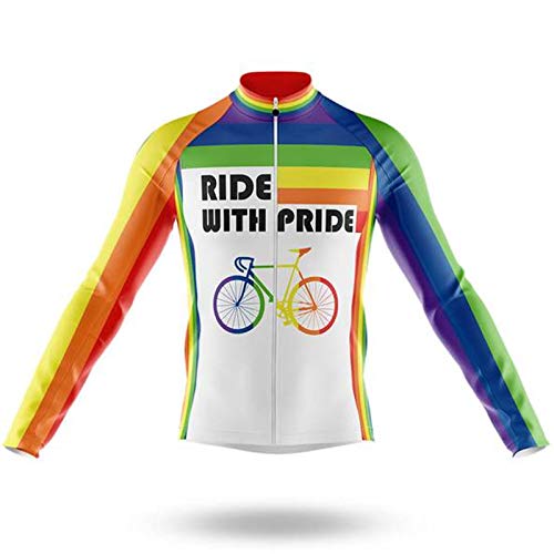BIKE BEER Cycling Long-Sleeve Winter Jersey - Thermal Cold Weather Bicycle Shirt for Men & Women - Perfect for Cold Morning Rides & Winter Bike Commuting